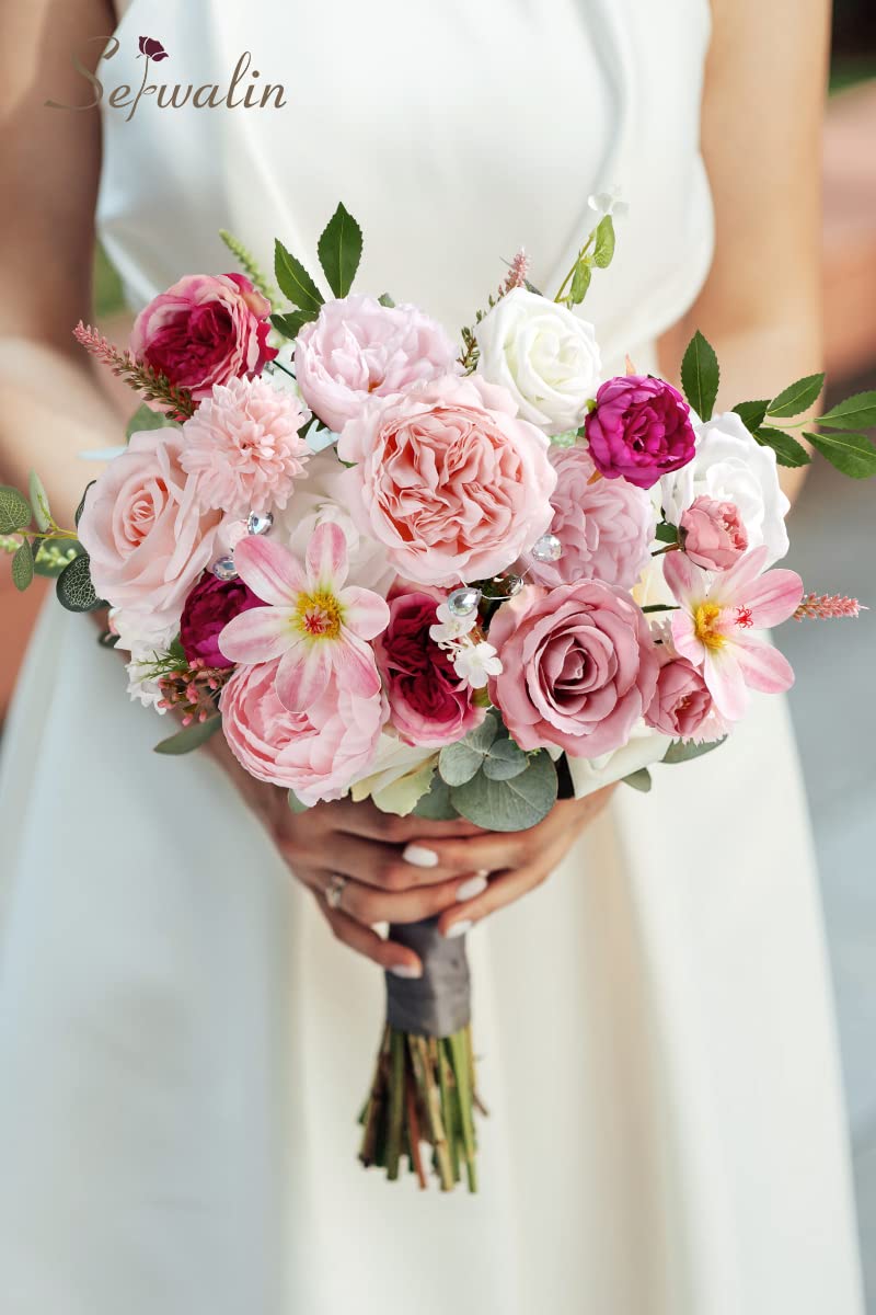 Kunstbloemen Combo Box Set Champagne Roze Nep Bloem Bladeren Doos met Stengels DIY Bruidsboeketten Bruidsfeest Home Decor