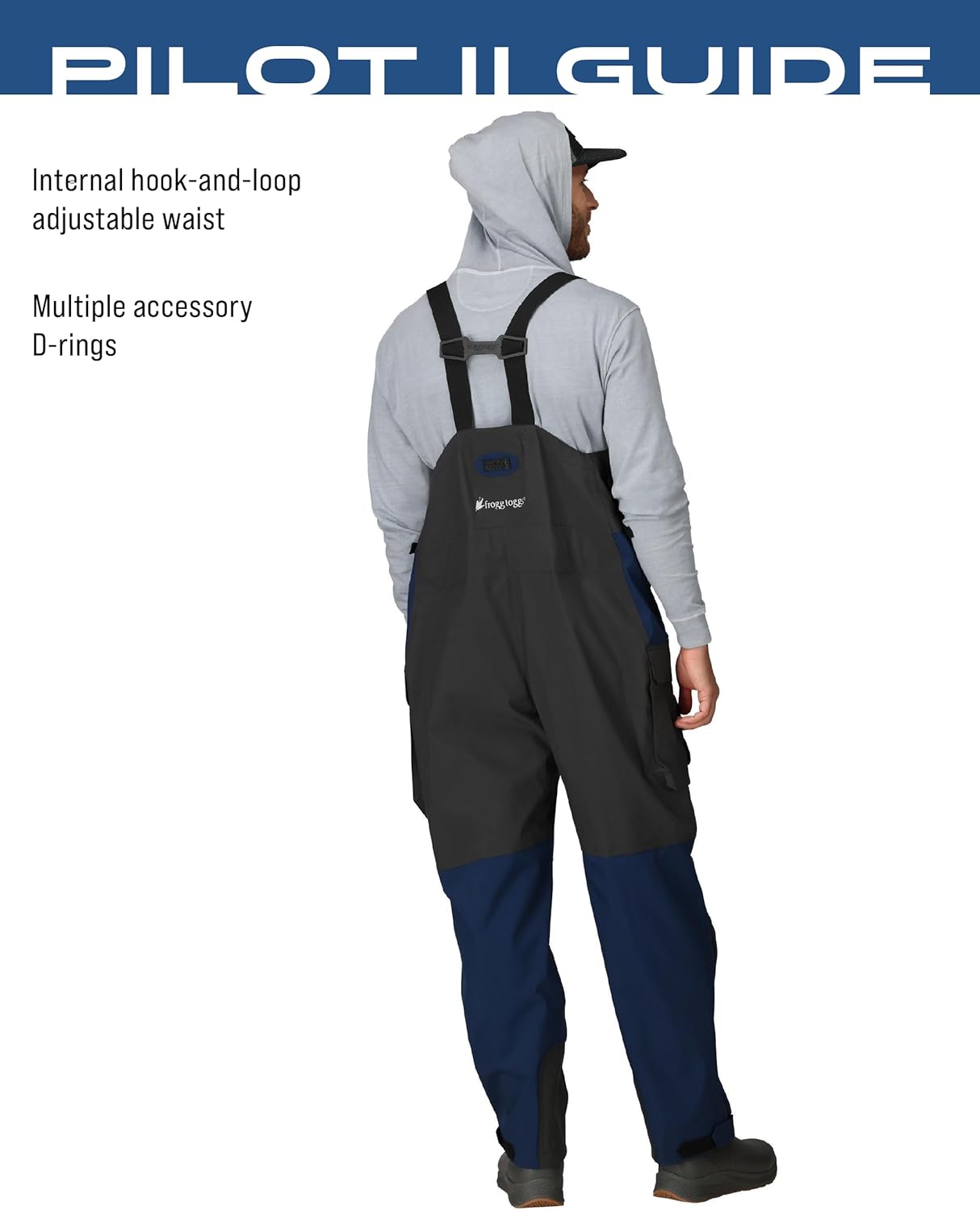 FROGG TOGGS Men's Pilot II Guide Waterproof Breathable Rain Bib