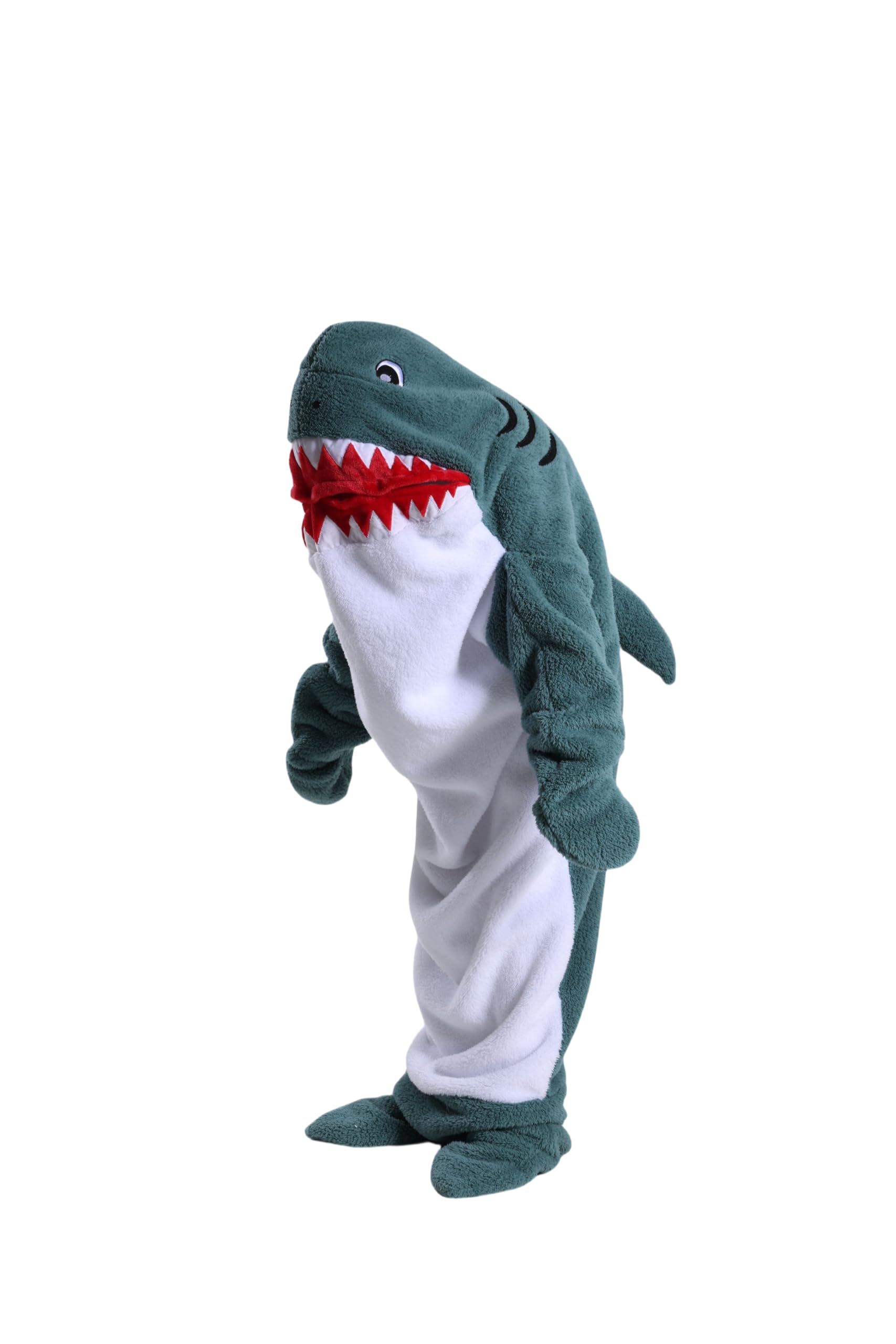 Coperta A Forma Di Squalo Con Giocattoli, Regalo Per Bambini E Bambine Coperta A Forma Di Animale Marino Che Si Illumina Al Buio Ideale Per Na~p115736262