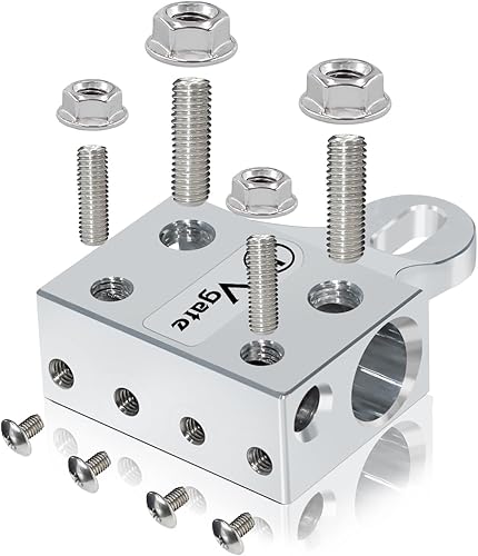 Miniatura 2 de Vgate Barra de bus de bloque de terminales de 12 vías, conectores de varios tamaños para batería de litio o plomo-ácido con extremos atornillados o