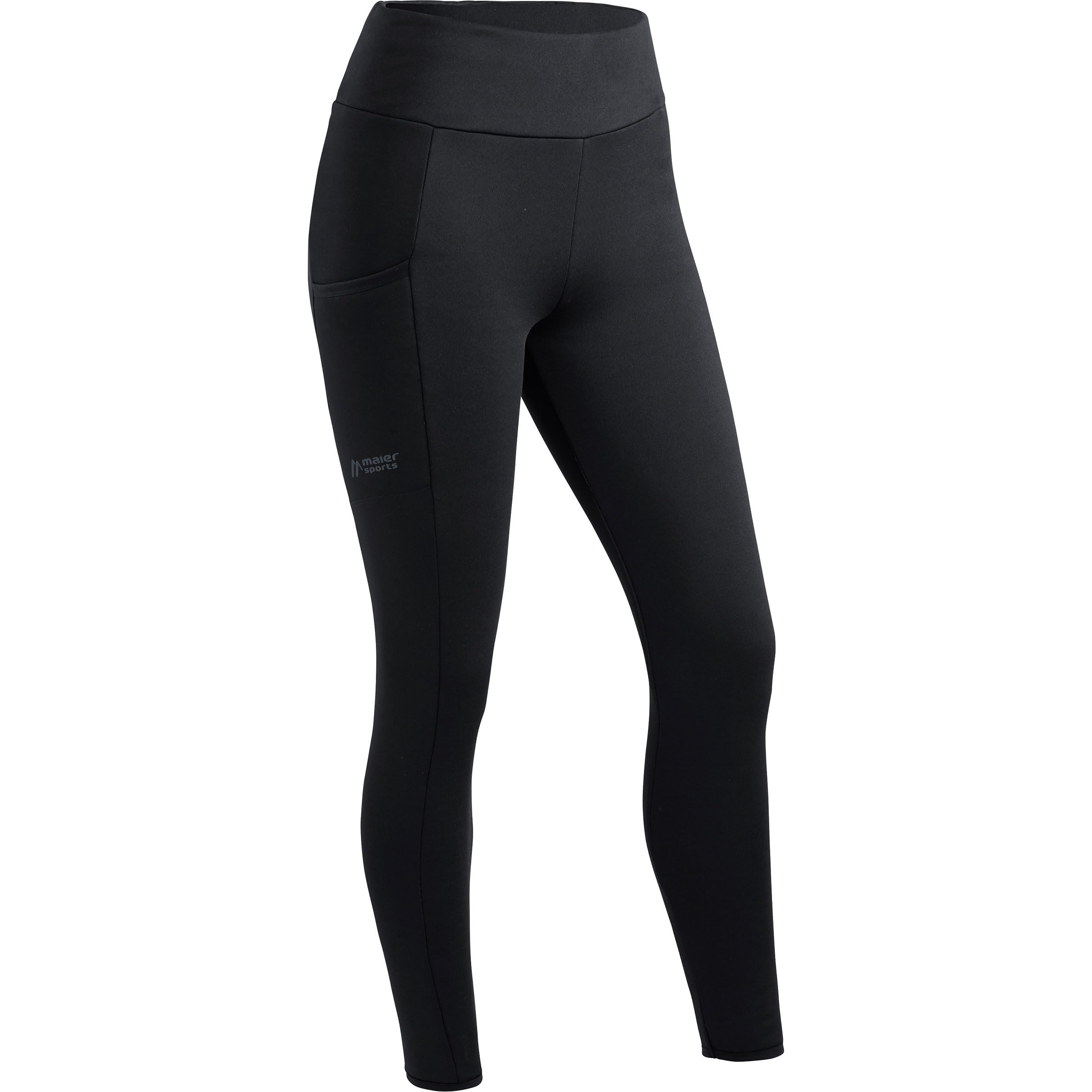 Maier Sports Damen WinterWrap Tights, Black, M