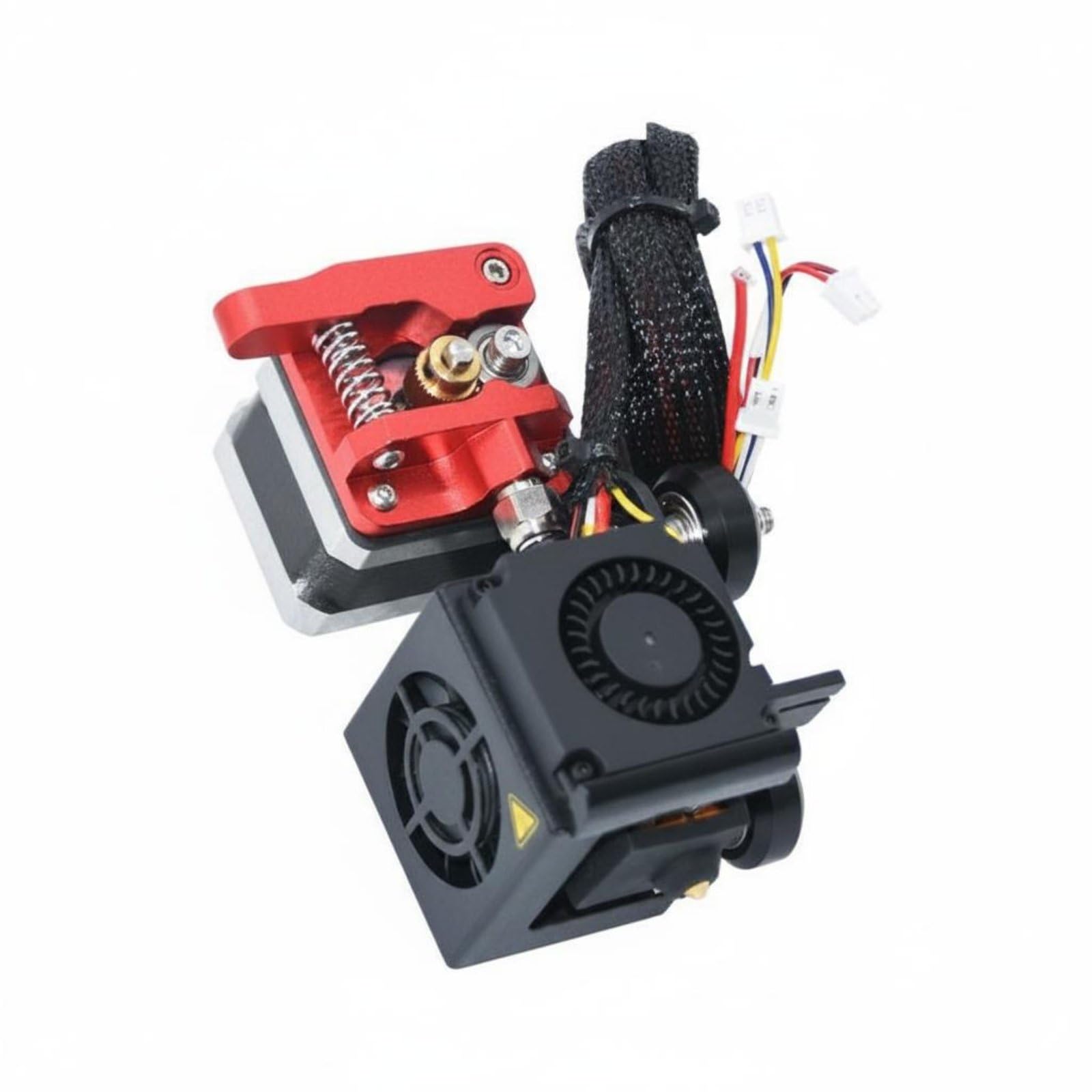 3D Printer Upgrade Estrusore Gruppo Alimentatore Filamento Doppio Ingranaggio Modulo Hotend Ricevitore Filamento Stabilizzato Corpo in Alluminio, Terminale 24V