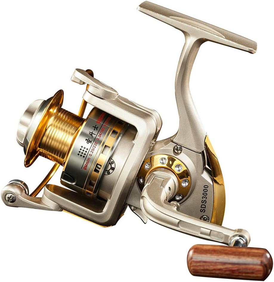 Diwa Spinning Fishing Reels for Saltwater Freshwater 1000 2000 3000 4000 5000 6000 Series Fishing Spool Left/Right Interchangeable Trout Carp Spinning Reel 10 Ball Bearings Light
