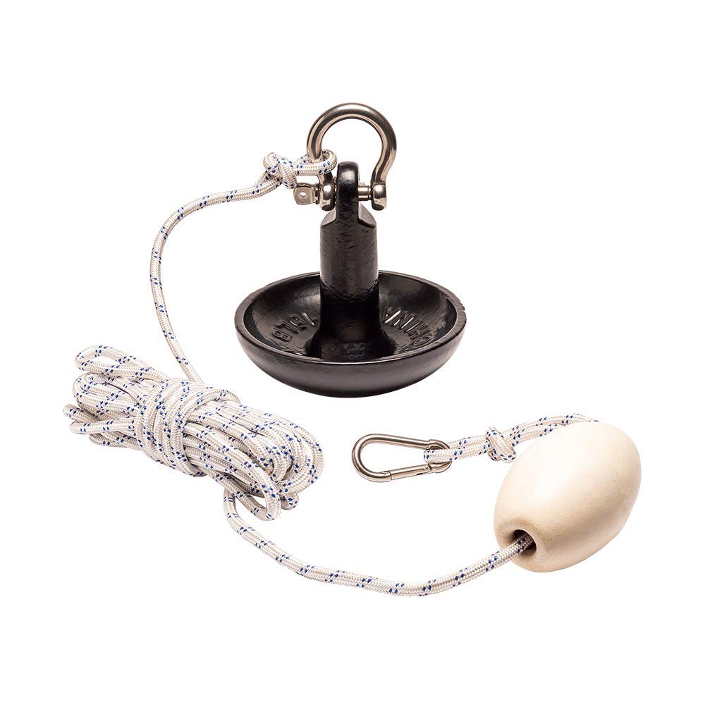 Newport Vessels Premium Mushroom Anchor Kit w/Bag, Rope, Bouy, & Stainless Hardware