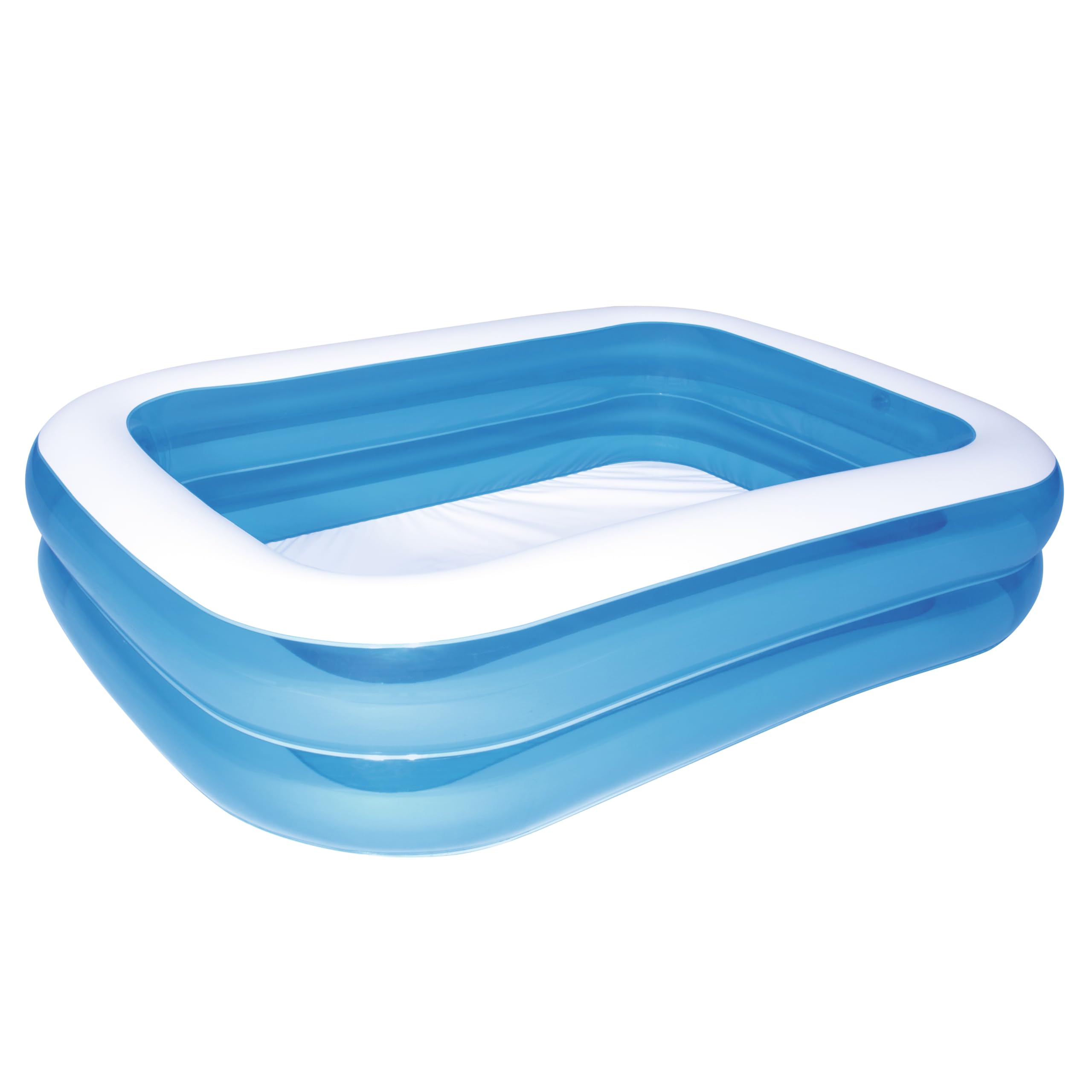 Bestway - Piscina gonfiabile blu rettangolare deluxe, 211 x 132 x 46 cm
