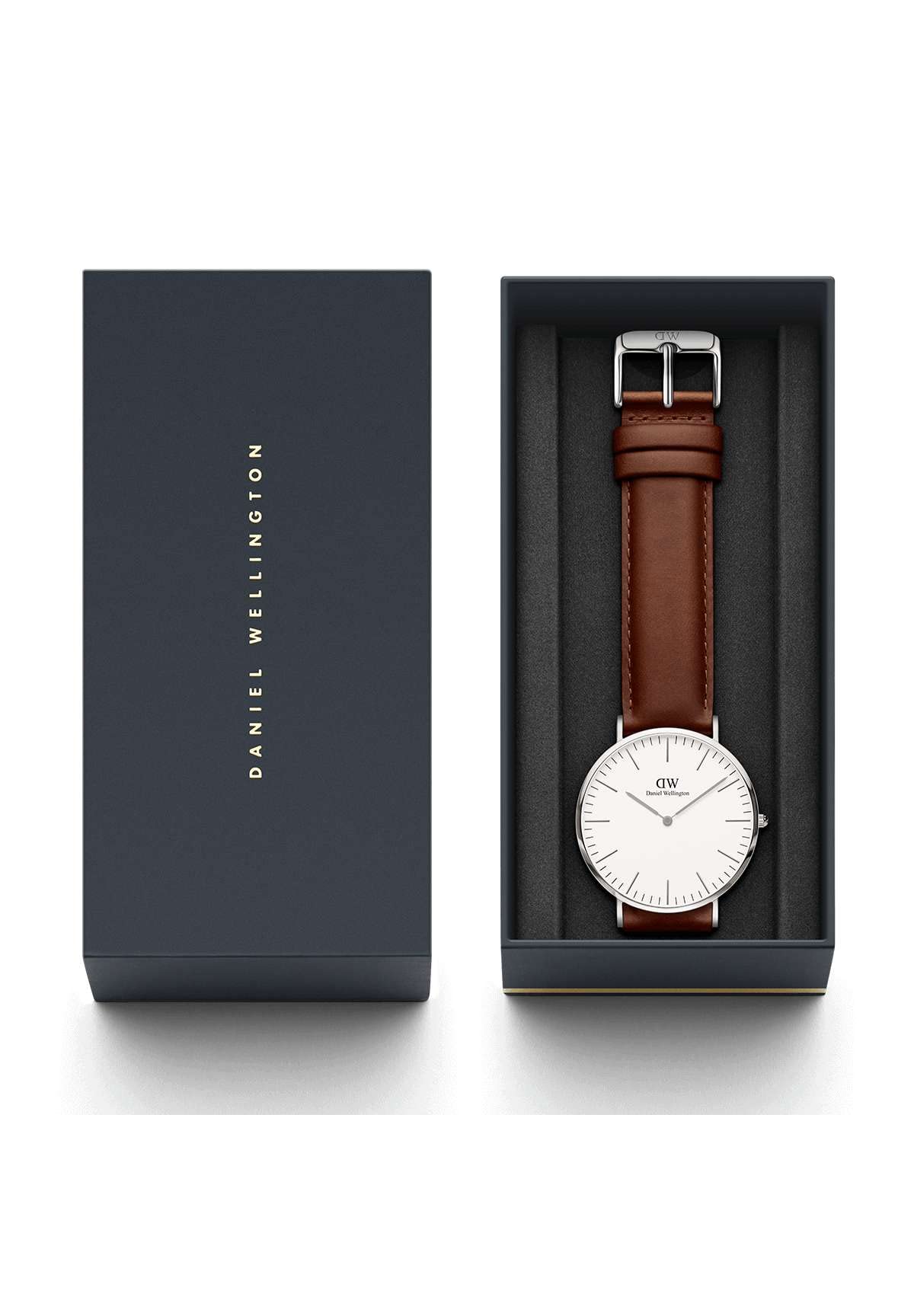 Daniel Wellington Classic Orologi Silver Leather