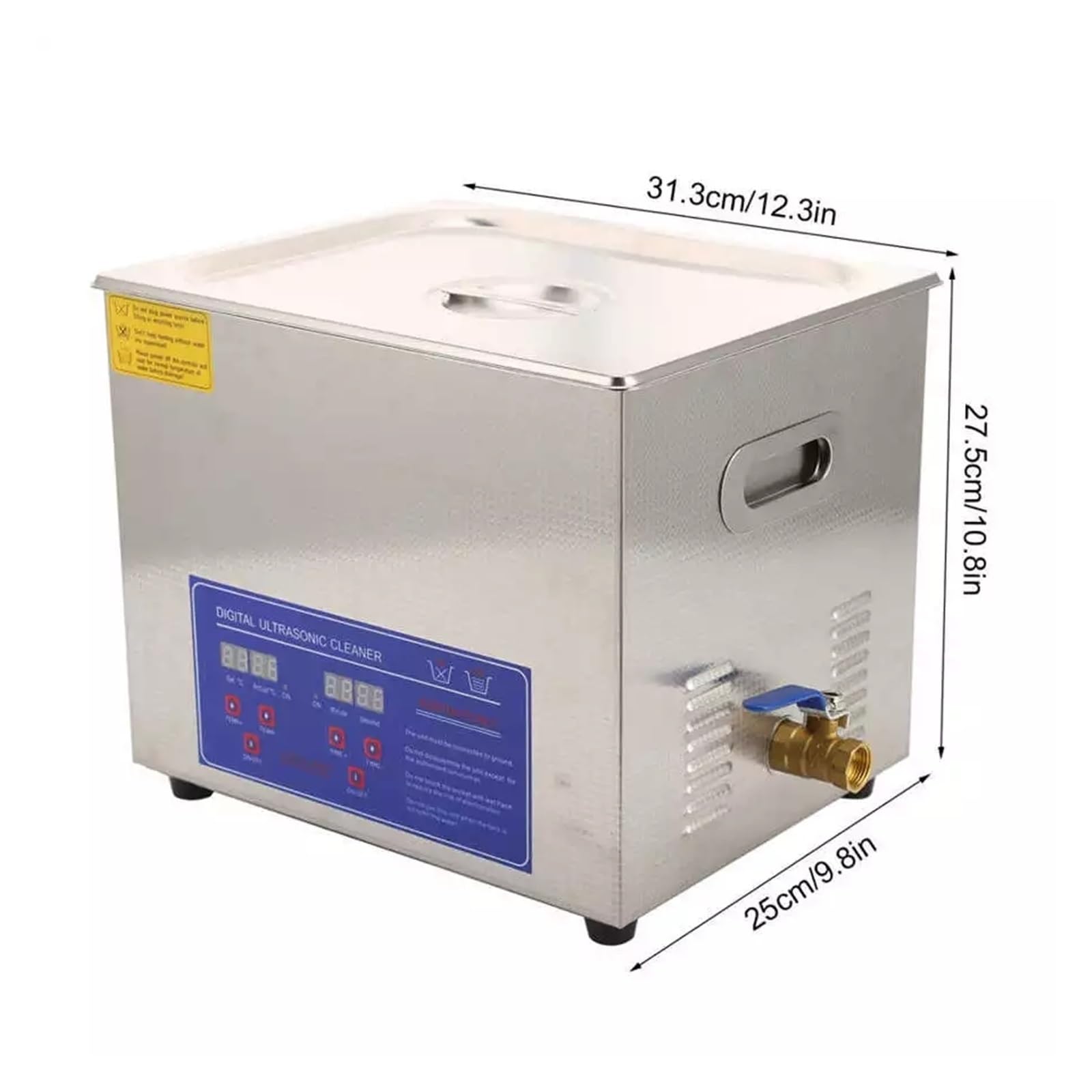 Ultraschallreiniger, 10L Digitaler Ultraschallreiniger Mit Entgasungs- Und Halbwellen-Ultraschallbad For Schallplattenplatine