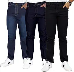 Kit 3 Calças Jeans Masculinas Tradicionais