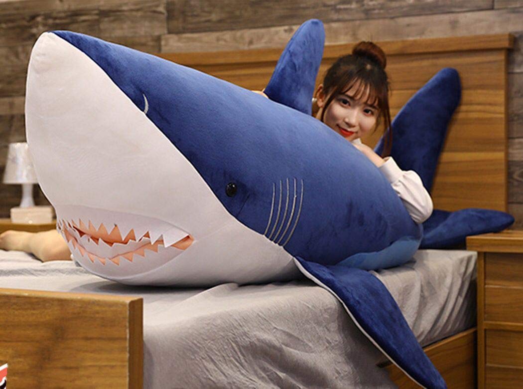 Amazon.co.jp: Cholvia 特大サメぬいぐるみ 大きい鮫の抱きまくら 巨大