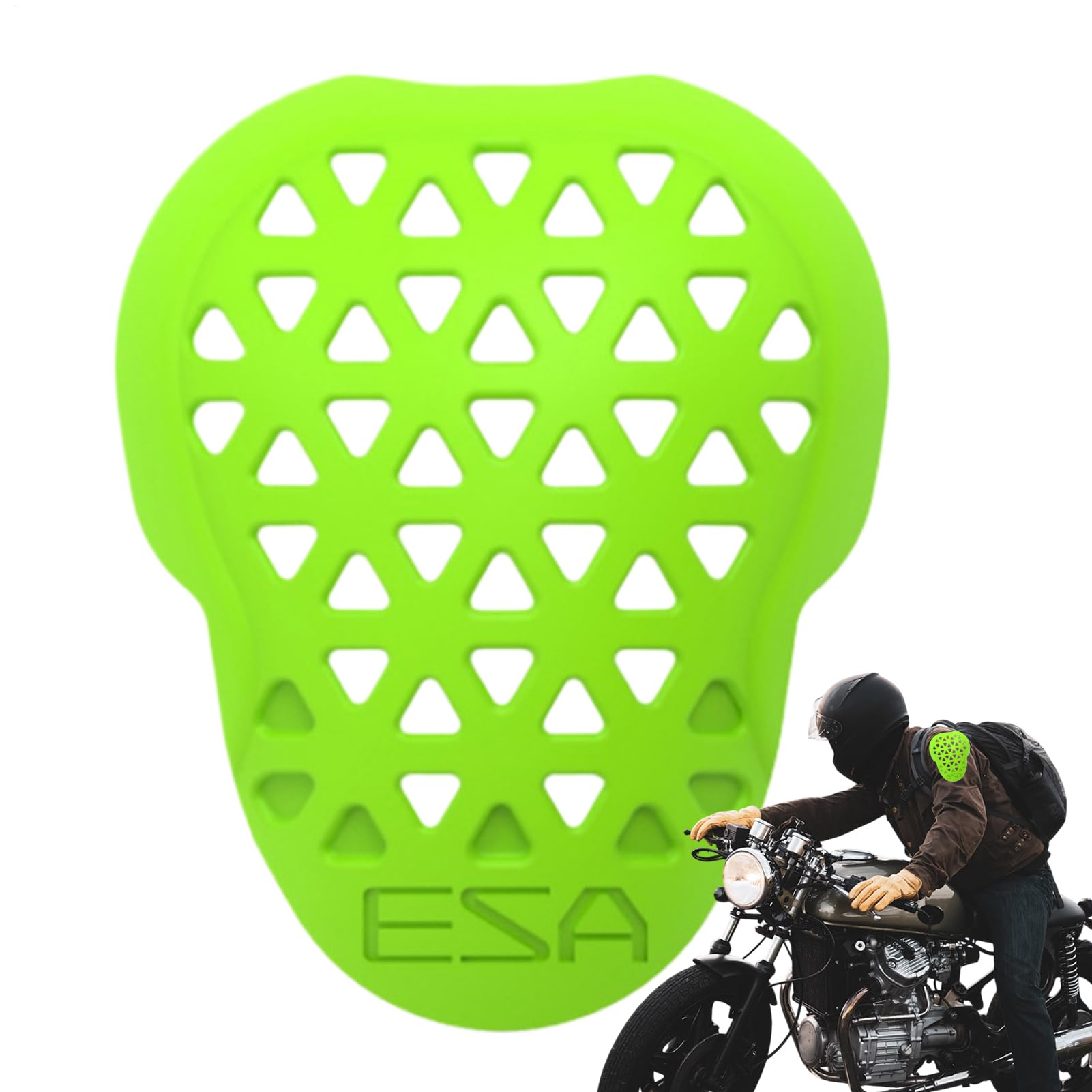 Protector de espalda para motocicleta con protección de codo y hombro para motocross 8