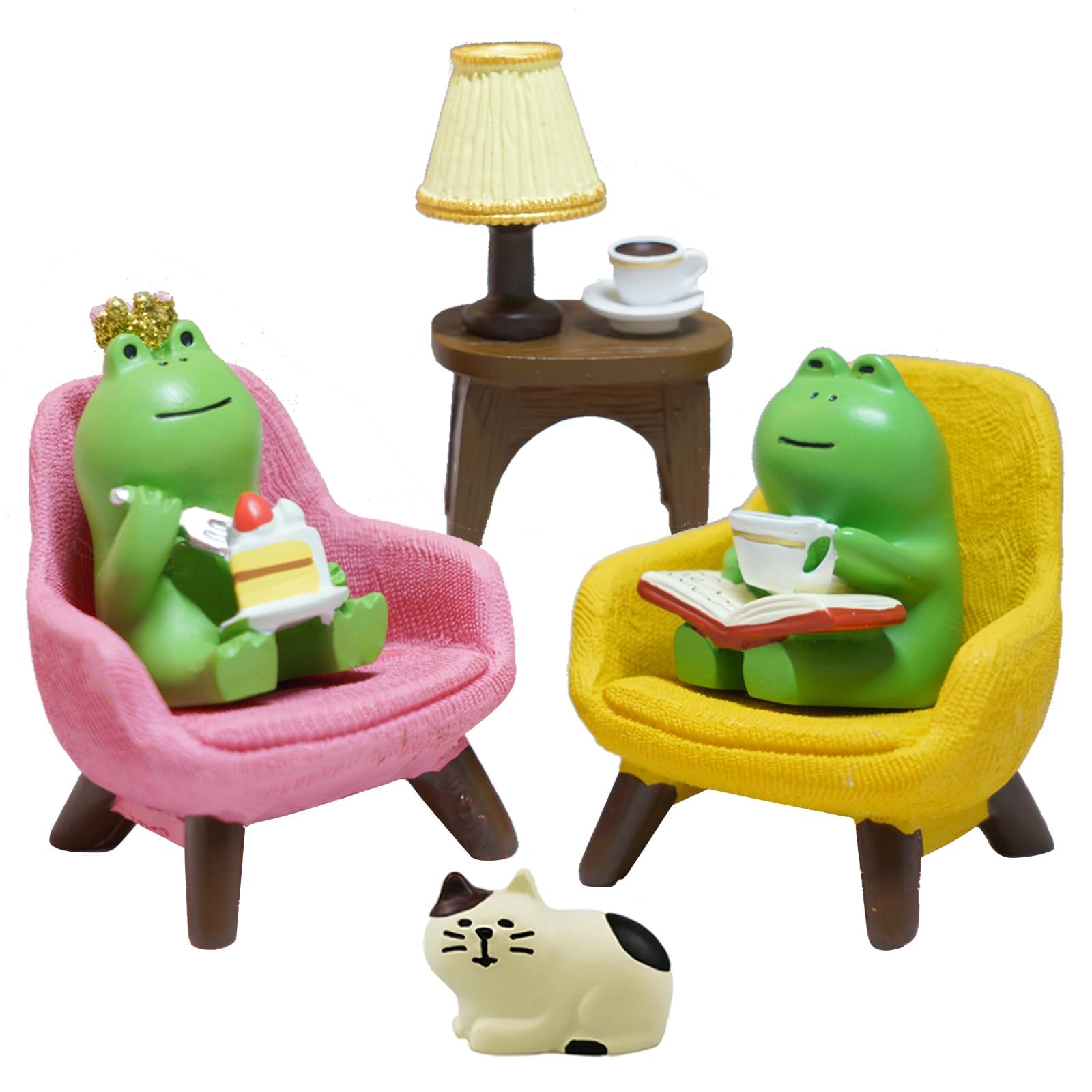 Amazon.com: Inufcub Mini Frog Figurines Set, 6 PCS Cute Resin Frog