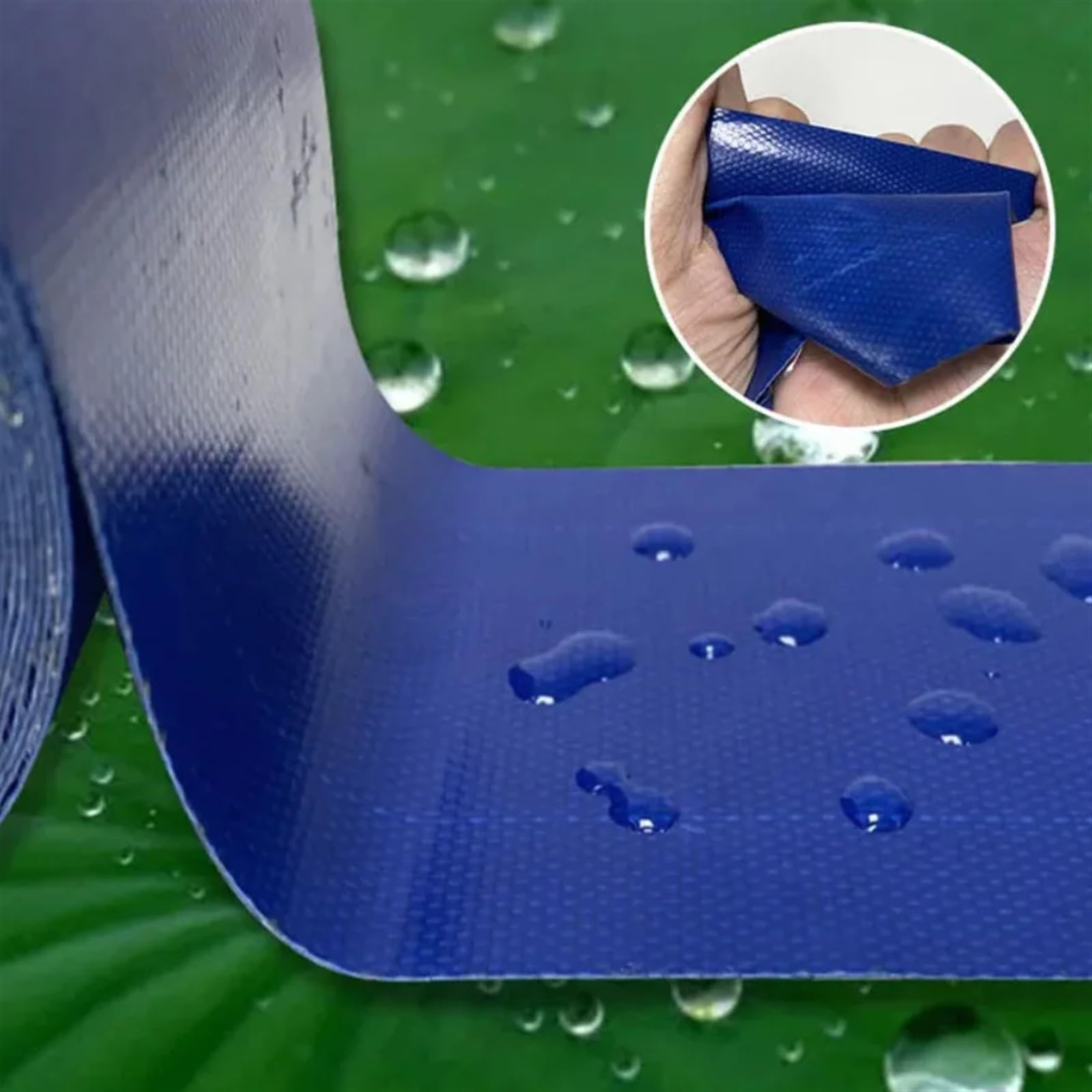 Zelt-Reparaturband, Wasserdichtes PE/PVC-Planen-Reparaturband, regenfestes Stoffklebeband(White,7.5M-0.5MM-5CM)