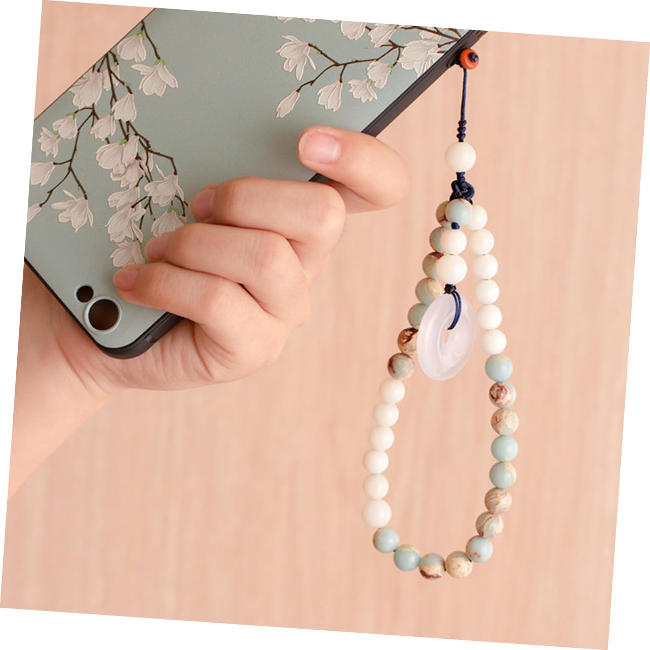 OSALADI 3piezas Cadena Colgante Para Teléfono De Jade y Shoushan Correa Antipérdida Desmontable Diseño Estilo Chino Para Decorar y Proteger Dispositivos Móviles