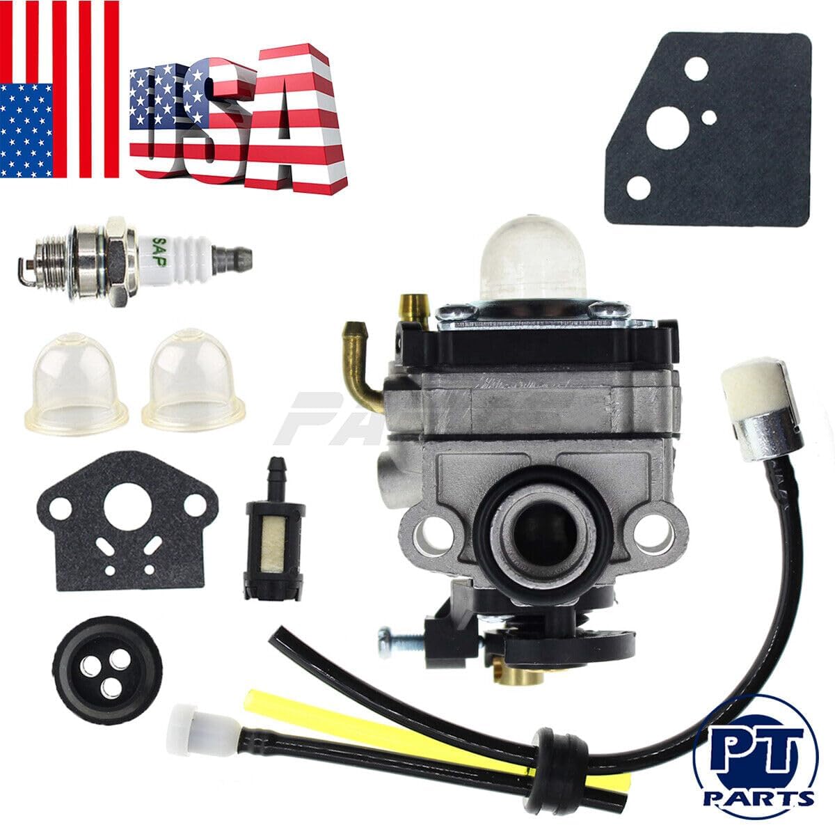 Carb fuel filter primer bulb tune FOR Ryobi RY 34006 34007 34446 34447 Trimmer 715668906419 Model_TRD-RST-9002