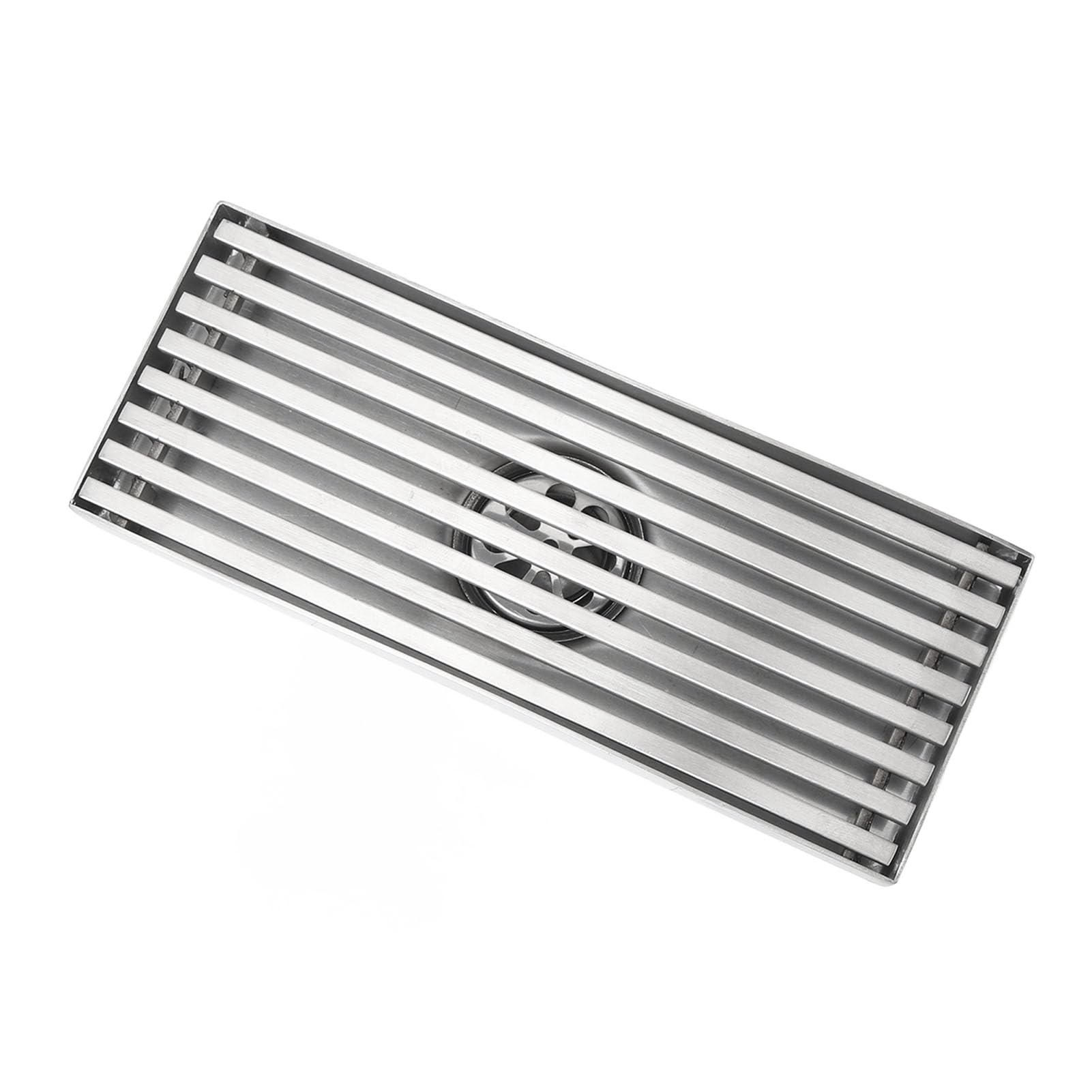Desagüe de Ducha Lineal, desagüe de Ducha Lineal de Acero Inoxidable, desagüe de Suelo Rectangular para baño, balcón, 20 x 8 cm, colador de desagüe.