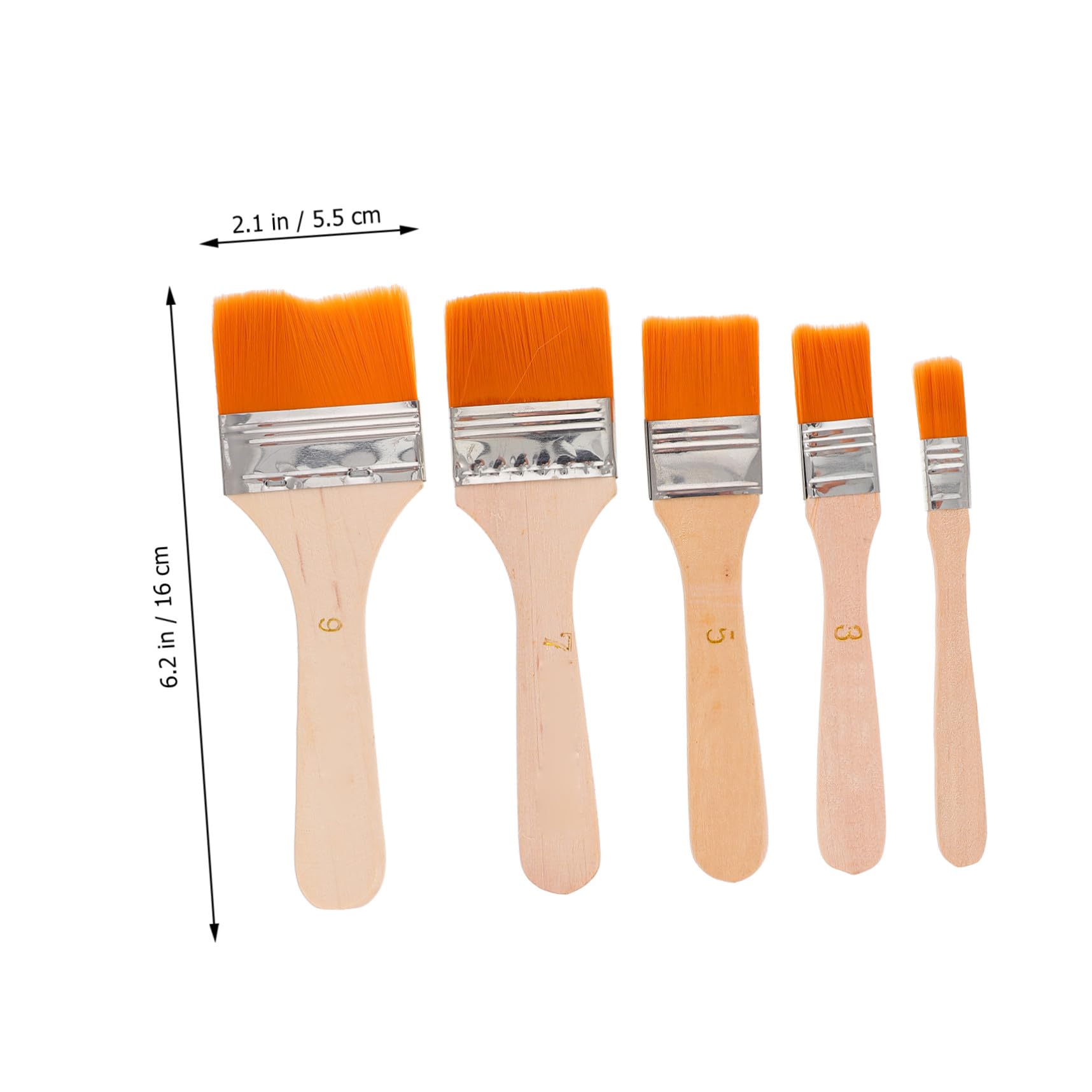 Pinceau à Dessin en Bois pour Garçon et Filles et Adultes, Lot de 50 Pièces