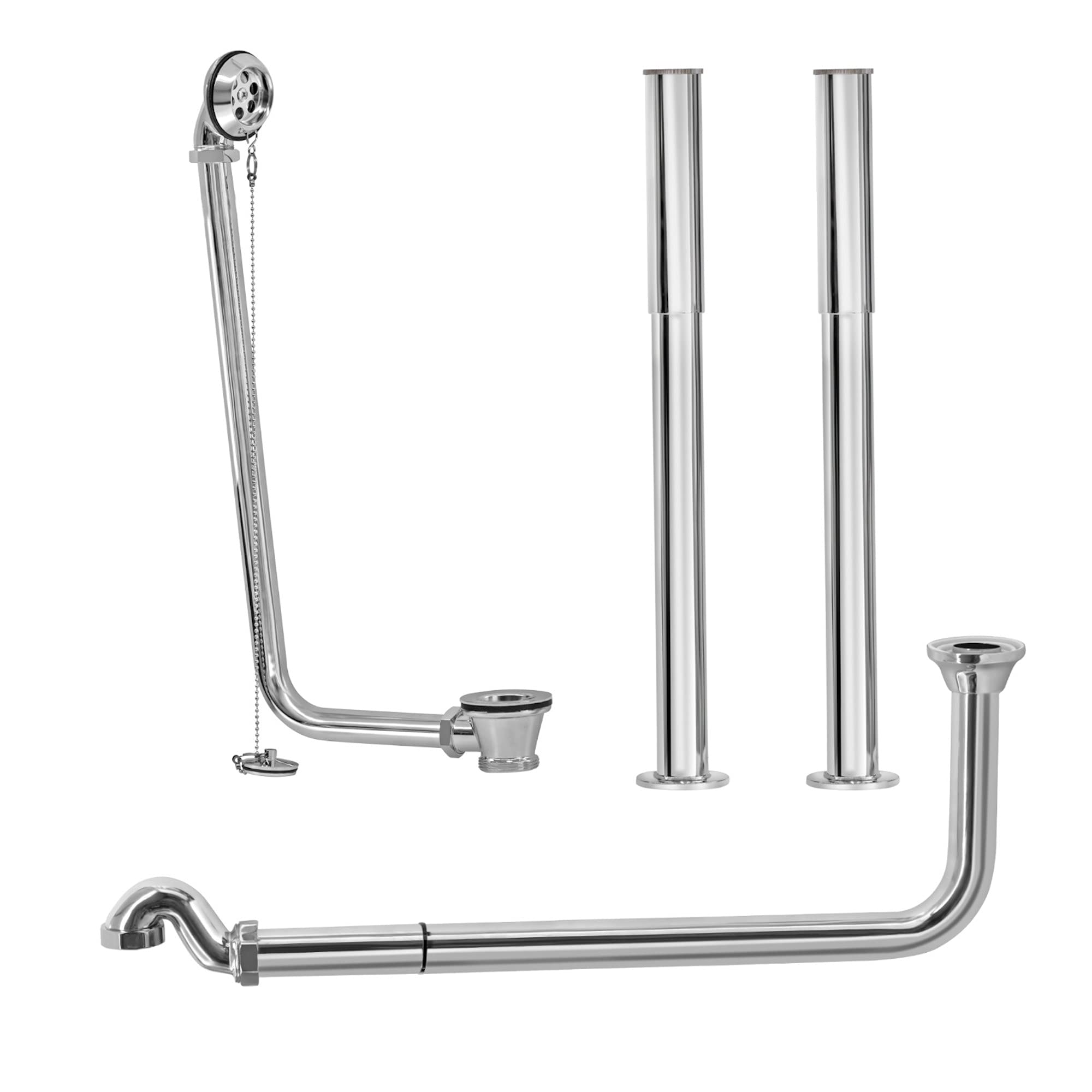 Buy ENKI, W50, Chrome Traditional Freestanding Roll Top Bath Pack