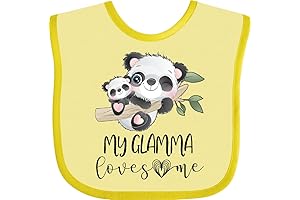 Banana Panda Loves My Glamma Baby Bib