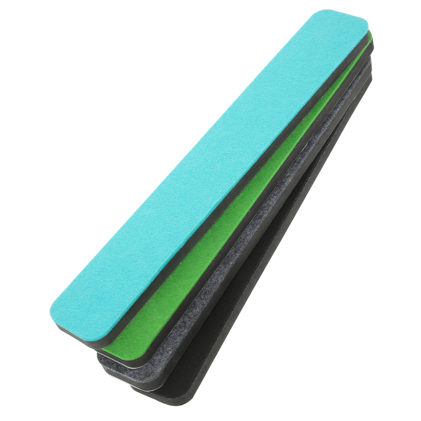 OFFSCH Cork Strip Bulletin Bar 4pcs Small Felt Boards Bulletins for Wall Memo Board Decor