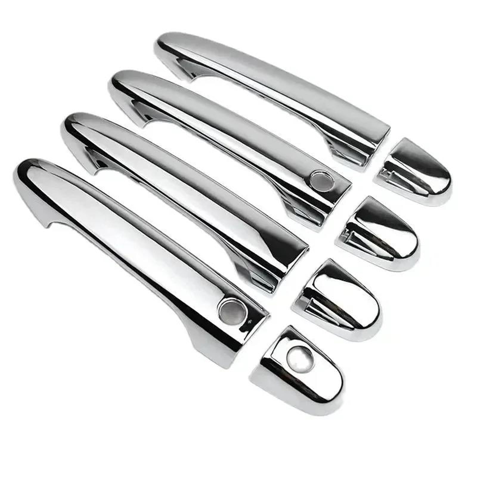 Yytemd Silver Smart Car Exterior Door Handle Cover Moulding Protective Accessories For Civic 9Th Gen 2012-2015 Chrome(Silver Smart)
