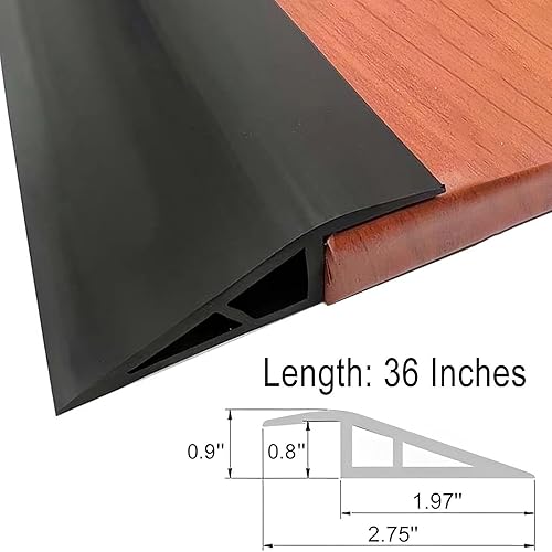 Miniatura 2 de Tira de transición para piso, rampa de umbral de 36 pulgadas, umbral de 34 a 45 pulgadas, rampas de umbrales para puertas, reductor de bordes de