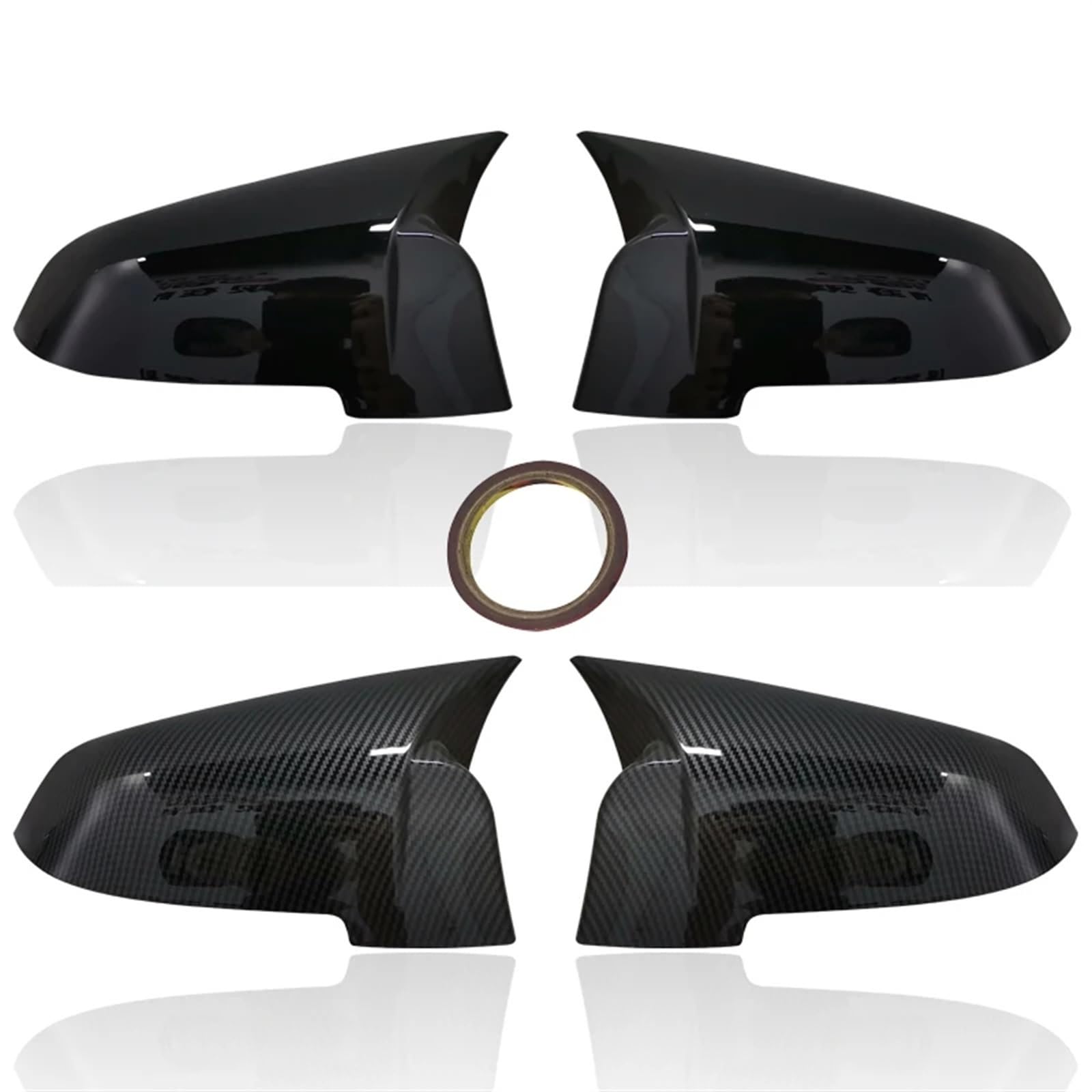 Coques De Rétroviseurs Latéraux Style Fibre De Carbone Pour BMW Série 5, 6, 7 – Compatible F10, F11, F18, F07, F06, F12, F13, F01, F02 – Paire Gauche/droite