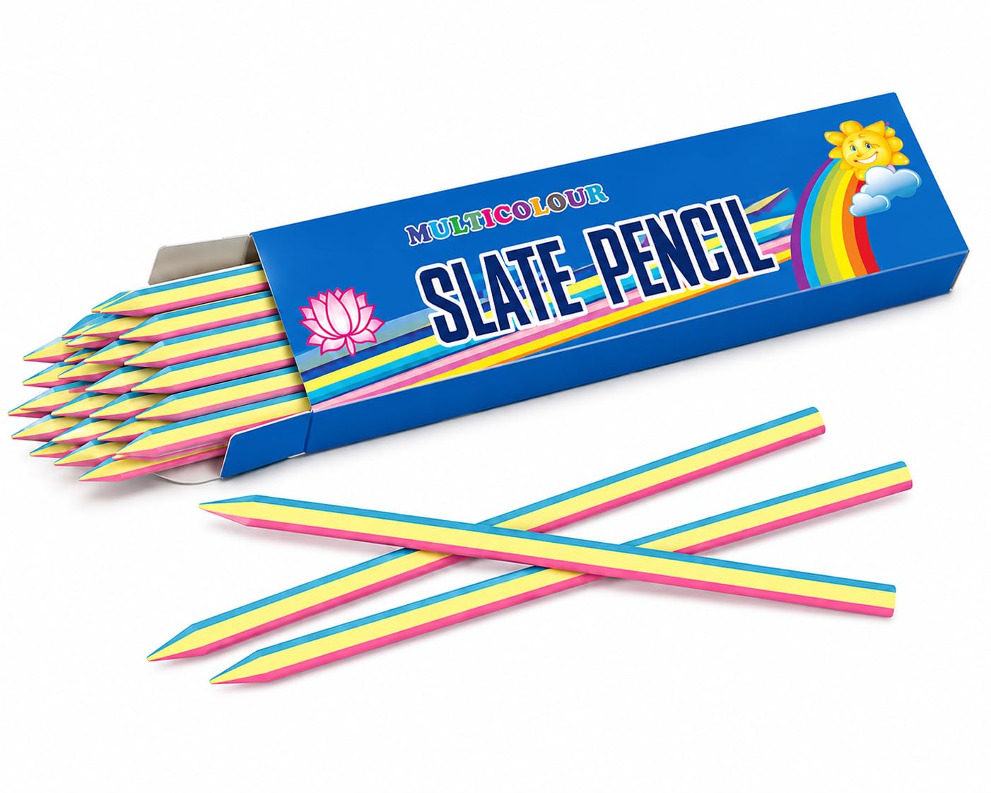 colour Slate Pencil, Multicolor, 25 Pieces, Pack of 1-image-20