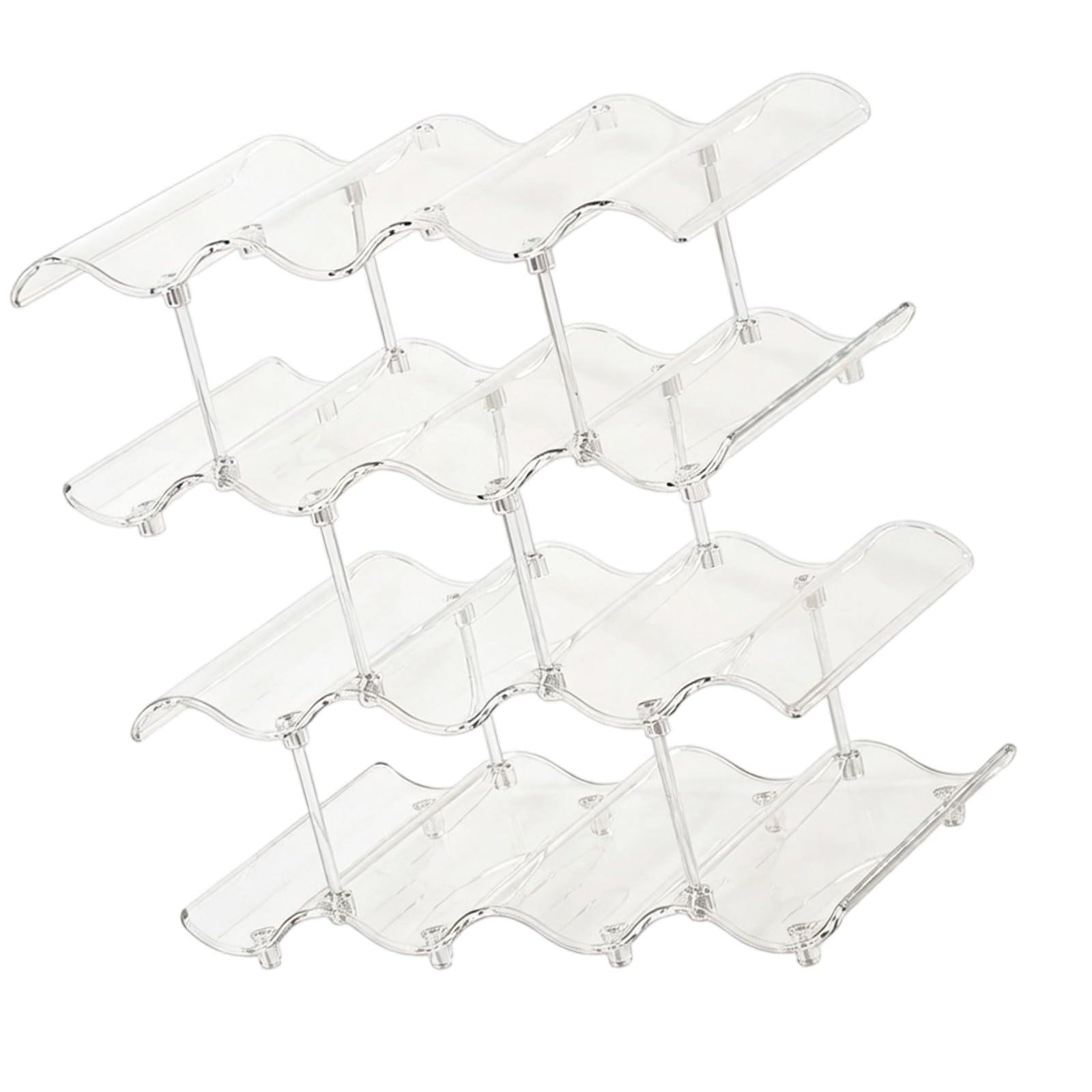 Piceioep Practical Cup Shelf with Ergonomic Shape and Portable Structure Cup Organizers Designed for Optimal Space Utilization Stackable Shelf