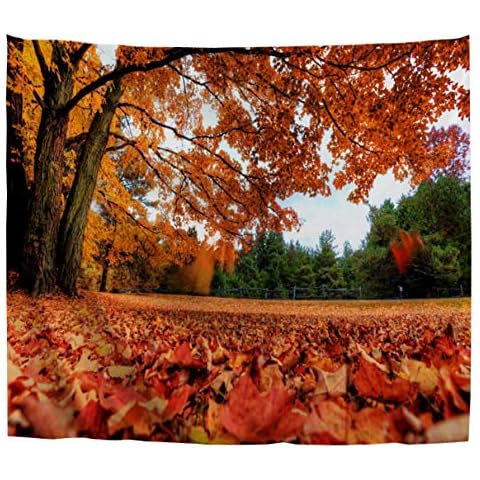 Tapiz Colgante de Pared izielad Otoño Rojo Hojas Cover