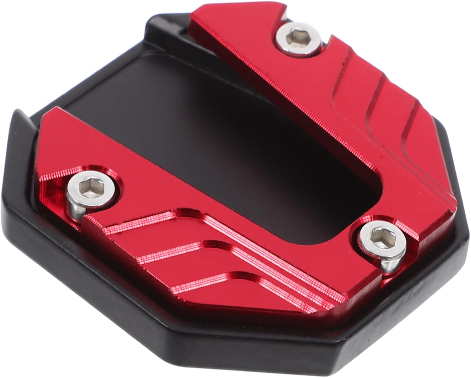 OUNONA 2pcs Wide Fit Motorcycle Side Stand Pad Kickstand Base Plate Easy Install Kickstand Accessory