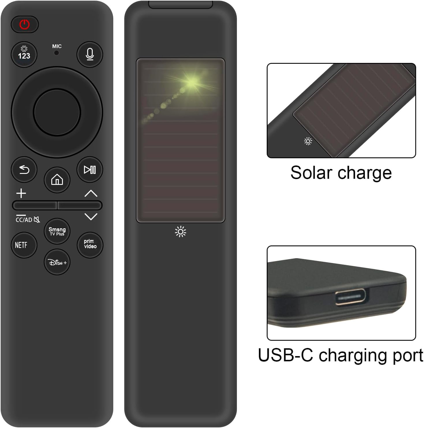 BN59-01455A Telecomando vocale di ricambio compatibile per Samsung NEO QLED Crystal UHD OLED 4K Smart TV Q60 Q70 Q80 QN85 QN90 S95C LS03D Series QN75Q60DAFXZA QN65QN85DBFXZA QN65QN90DDFXZA QN55DDFXZA