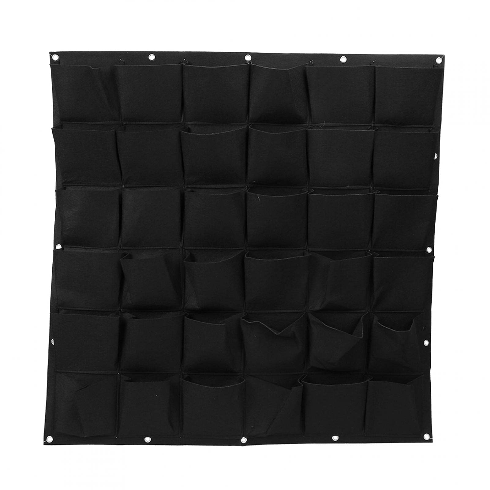 Tyenaza Vertical Garden Bag, 36 Pockets Bags for Wall Plants, Vertical Garden Felt Bag for Wall Hanging, for Indoor and Outdoor Use, Patio Garden Decoration (100 x 100 cm)