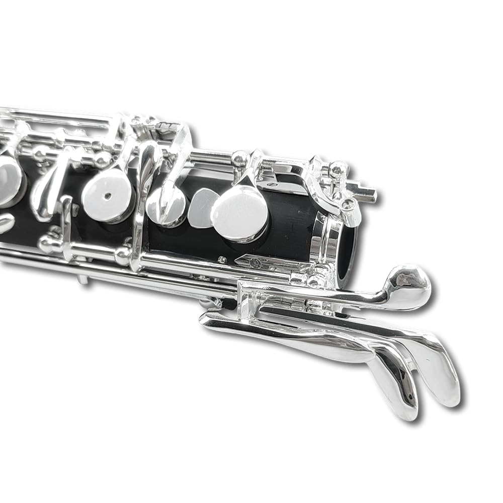 Professionelle C-Key-Oboe, Ebonit/Palisander, Gabel-F-Resonanzschlüssel, 3. Oktave, linke F-Taste