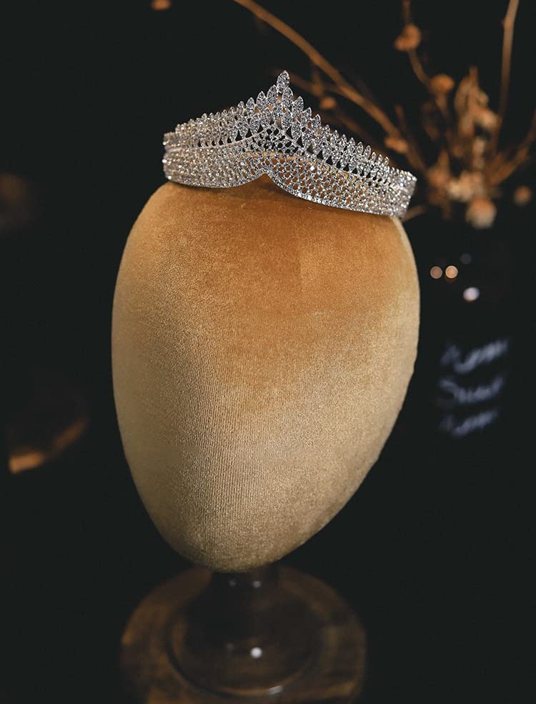 Joyería Para El Cabello Tiaras De Corona Para Mujer Cc Tiaras Y Coronas Accesoriara Mujeres Adornos Para El Cabello De Compromiso Diademas Para Damas De Honor Diademas De Moda Concurso,An225