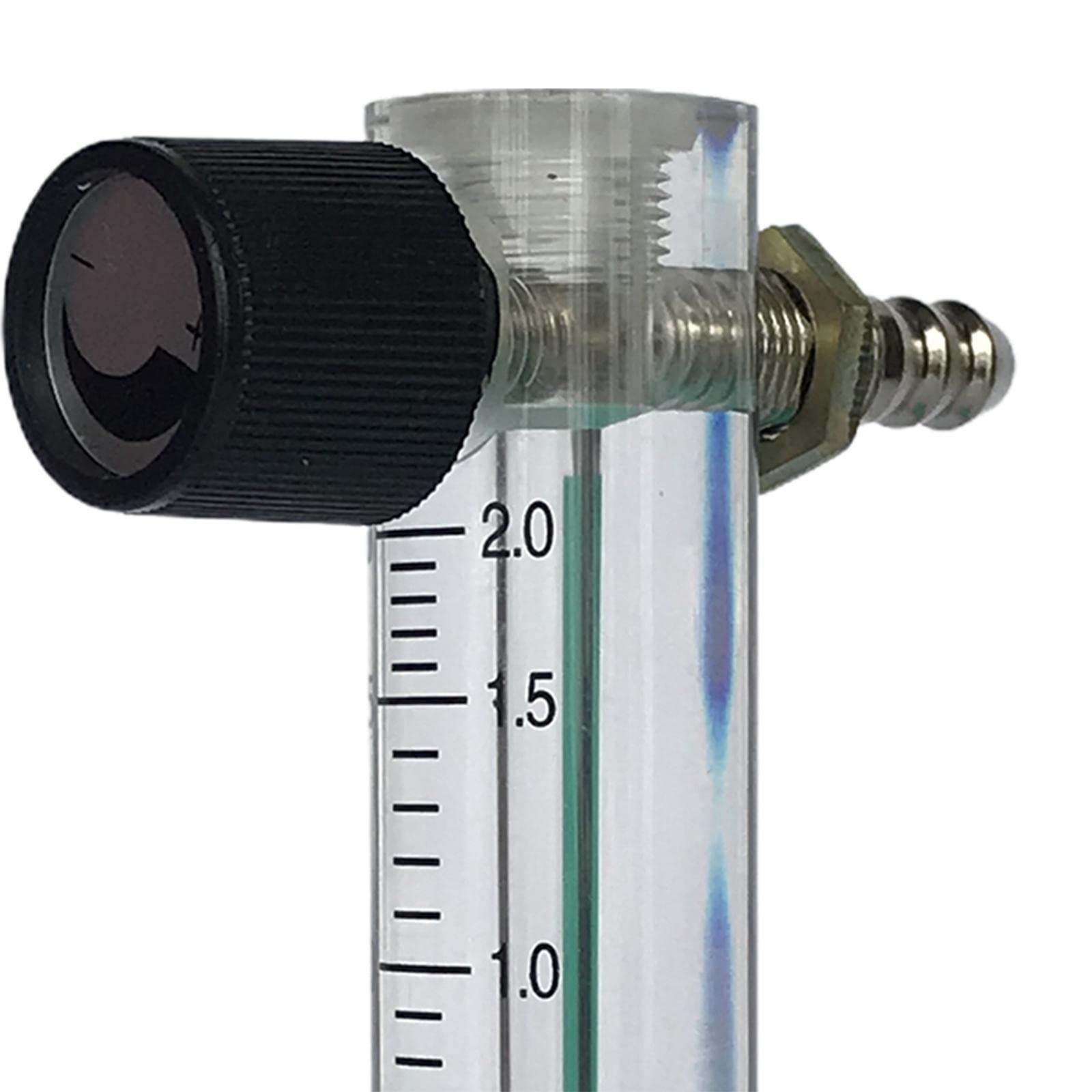 Perfeclan Luftgas-Durchflussmesser Durchflussmesser mit Regelventil zur Messung des Gasdurchflusses, 0,2 l bis 2 l