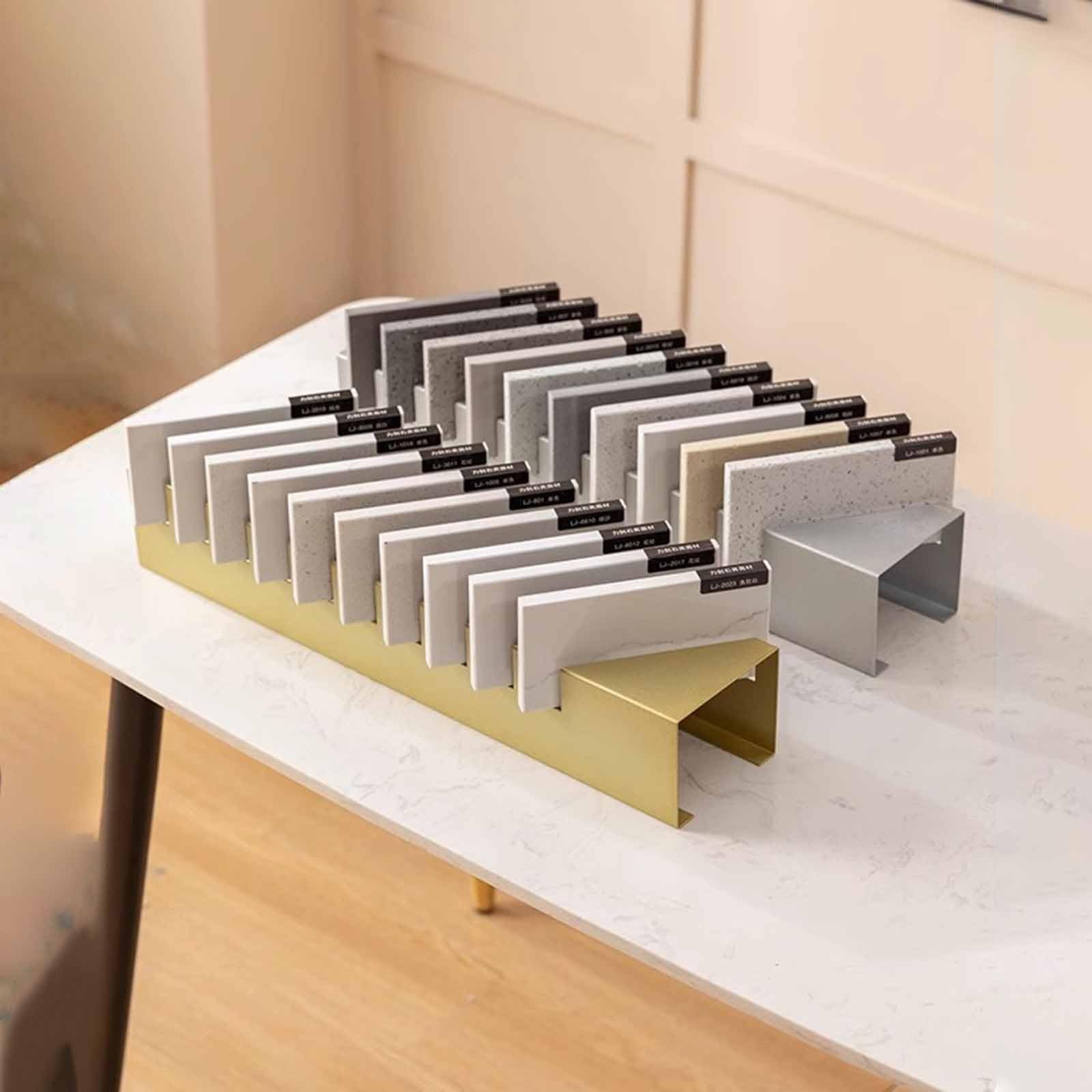 Marmor-, Fliesenregale Metall klein Probenhalter aus Keramik, Einzelhandelsgeschäfte Marmorplatte Display-Ständer für Desktop, Messe Bodenfliese Anzeige Regal für Einzelhandelsgeschäfte Einkaufszentre