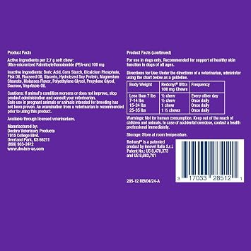 Redonyl Ultra Soft Chews for Dogs 100 mg, 120 Count