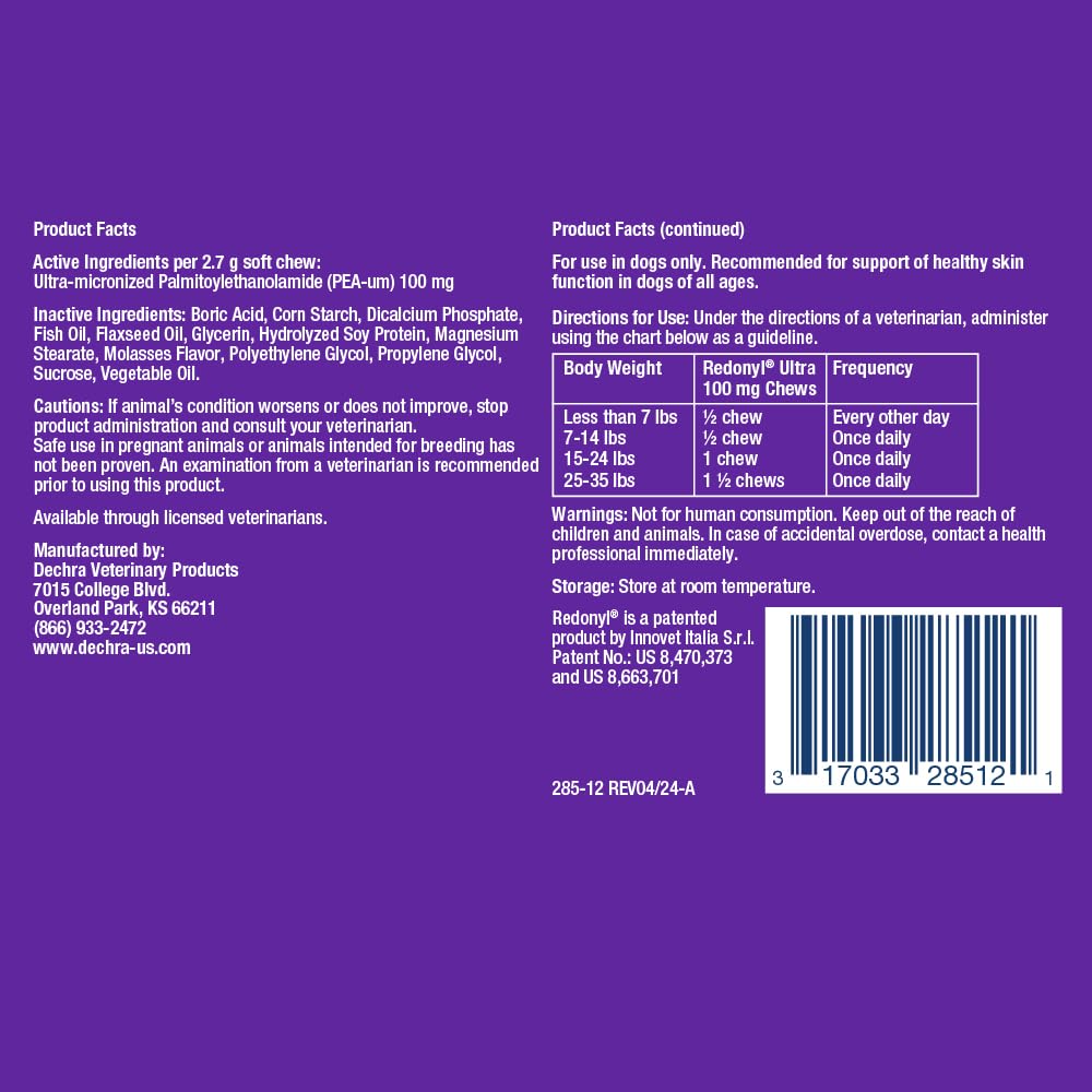 Redonyl Ultra Soft Chews for Dogs 100 mg, 120 Count