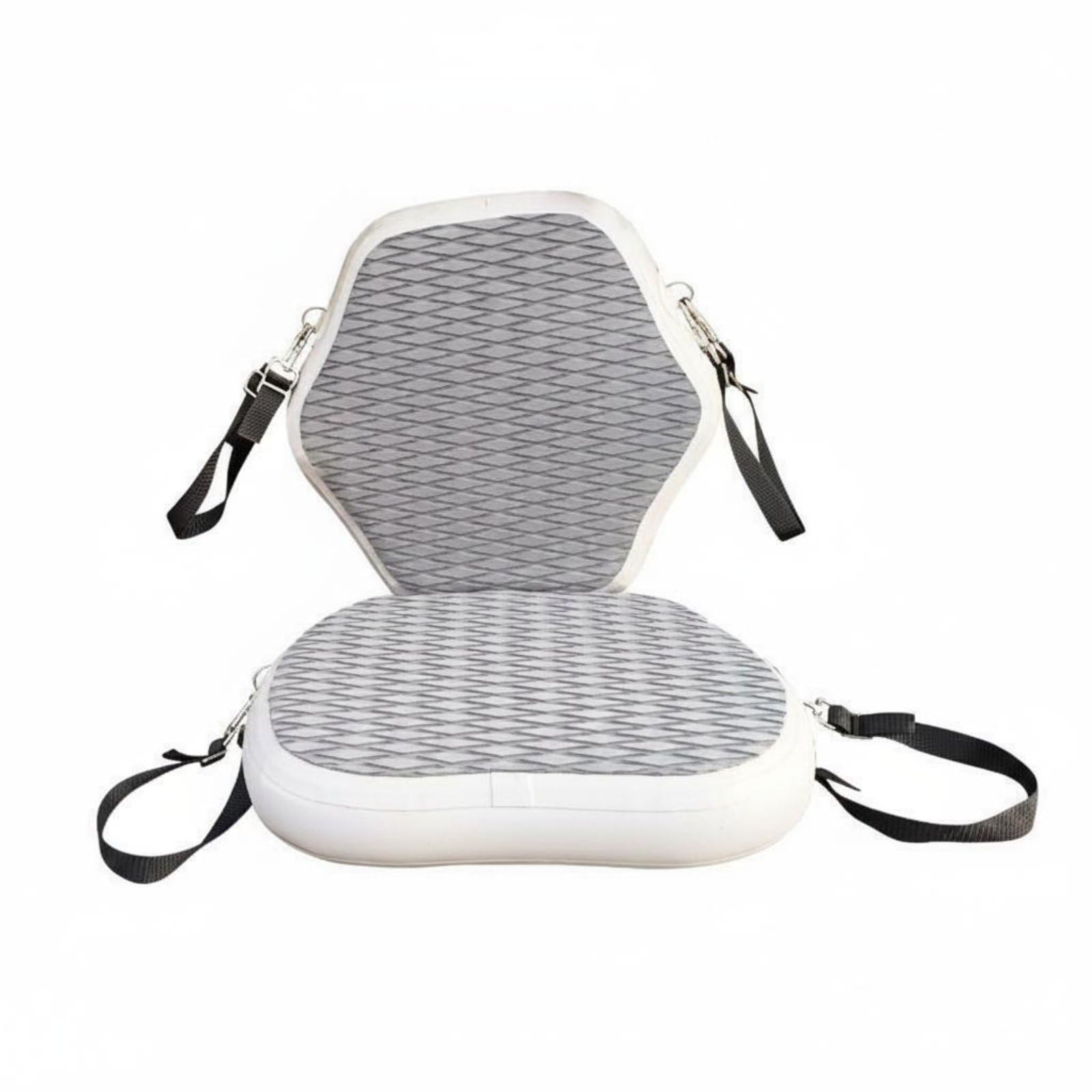 Amagogo Asiento de Kayak Inflable con Respaldo Cojín Silla y Soporte Estructura Estable con Superficie Texturizada Cuatro Correas Regulables y Ganchos Diseño