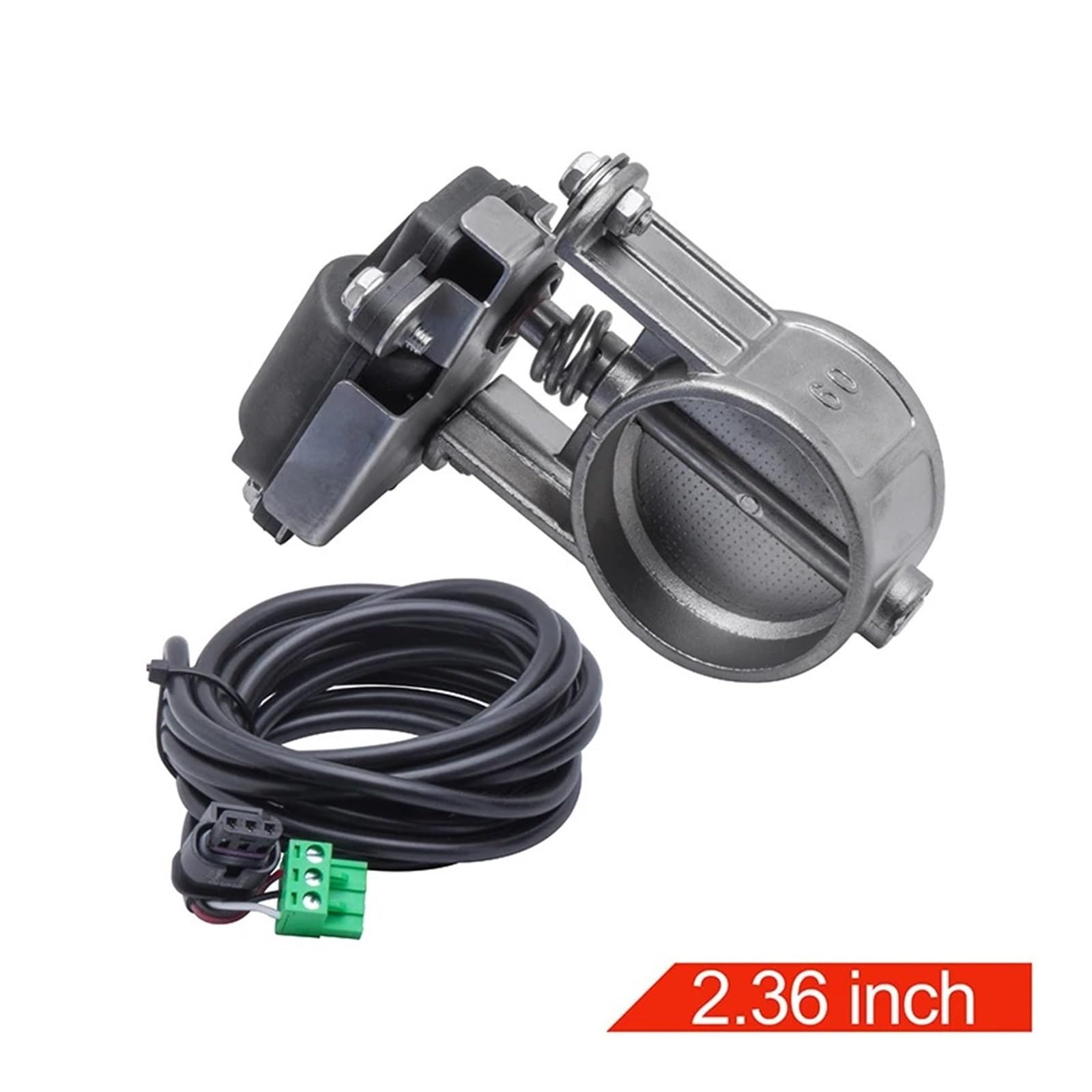 AGR Valvola Doppio Set Valvole Controllo Scarico Elettrico Con Controllo Remoto Dell'esclusione Per Valvola A 2 Pezzi Per Tubi Valvola EGR Ricircolo Gas Scarico(2.36 inch set)