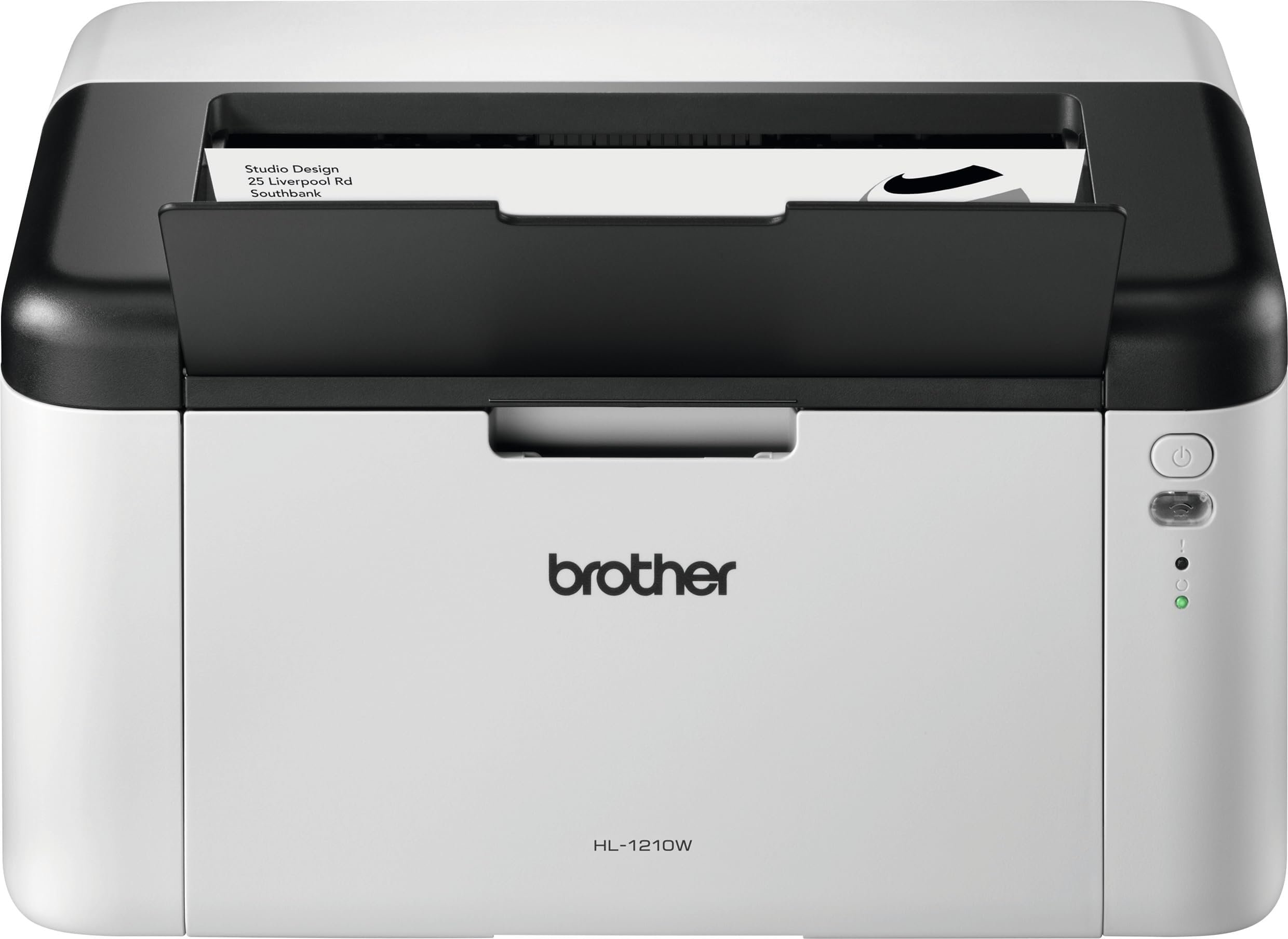 HL-1210W Mono Laser Printer | Single Function, Wireless | USB 2.0, Compact | A4 Printer | Home Printer | UK Plug