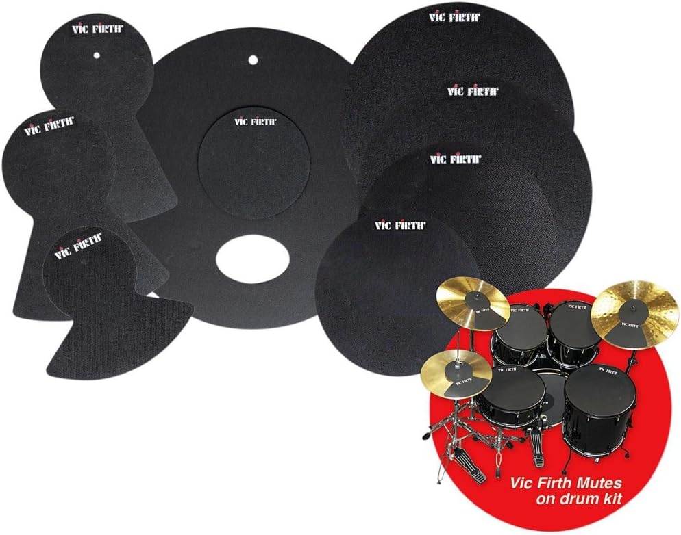 Vic Firth Vic Firth Mute Prepack w/ 10”, 12”, 14”(2), 22, Hi-Hat And Cymbal (2)
