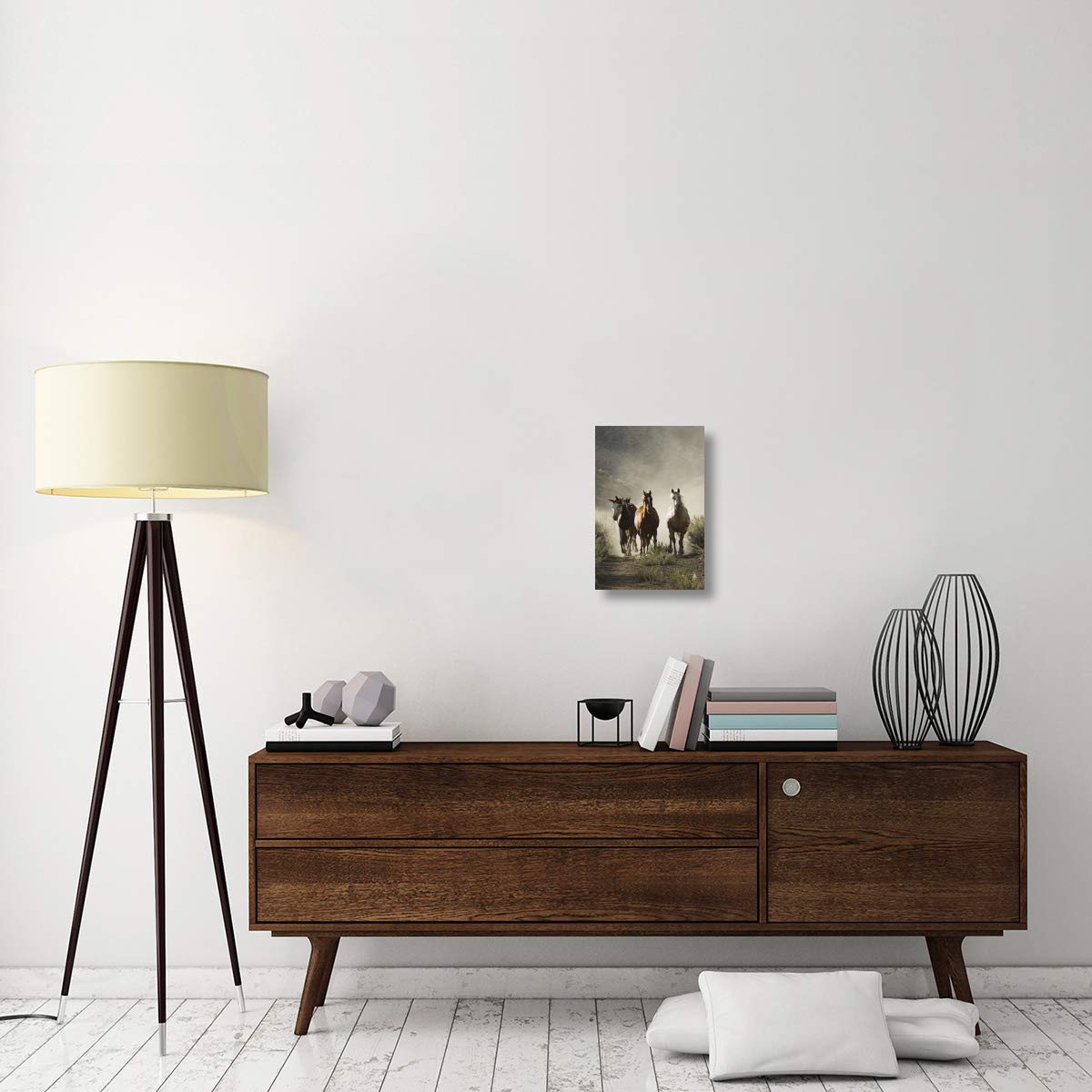 Global Gallery Oregon-Canvas Art - Juego de 4 cámaras para Caballos (30,5 x 45,7 cm)