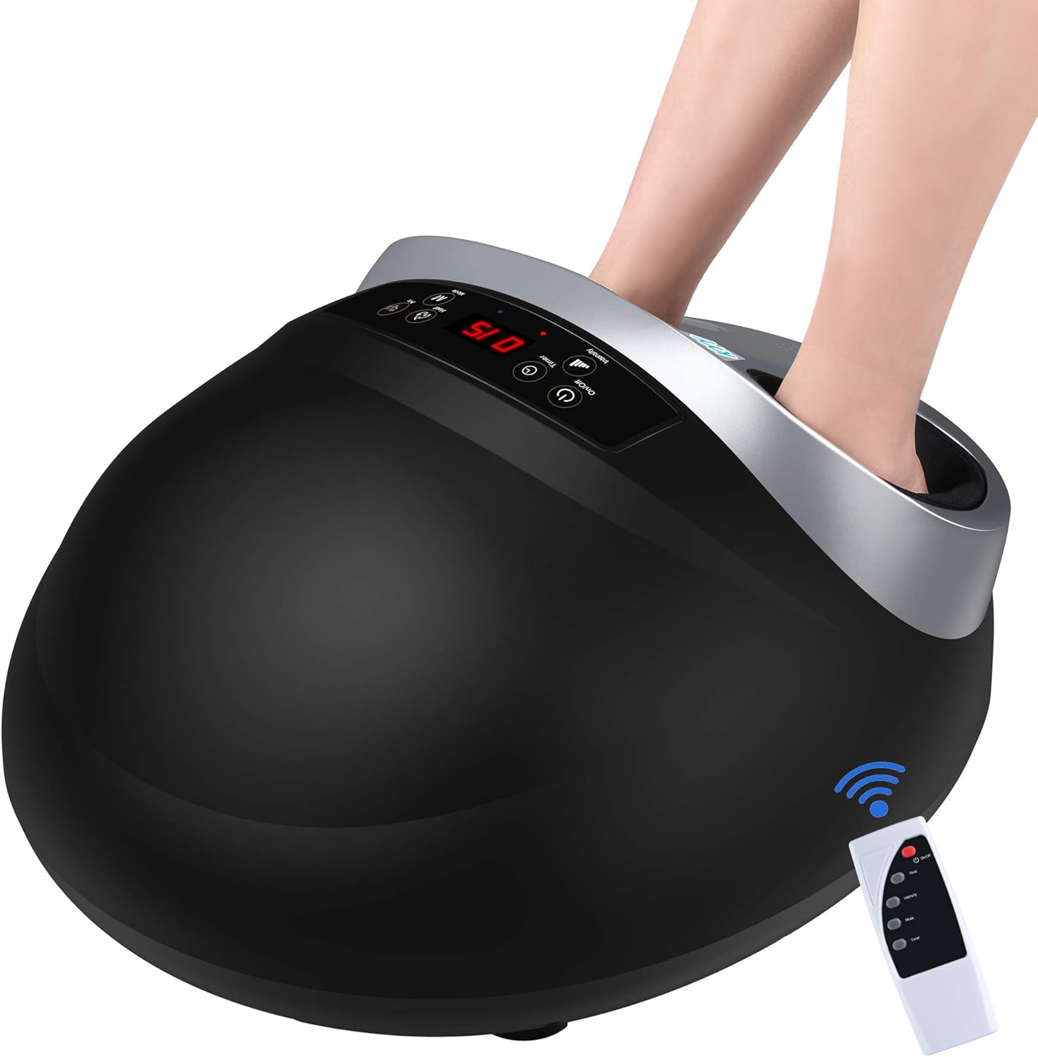 KYY Foot Massager, Electric Foot Massager Machine with Remote Control, with Heating Function, Deeply Relax The Feet, Improve Blood Circulation and Help Sleep : Health & Household