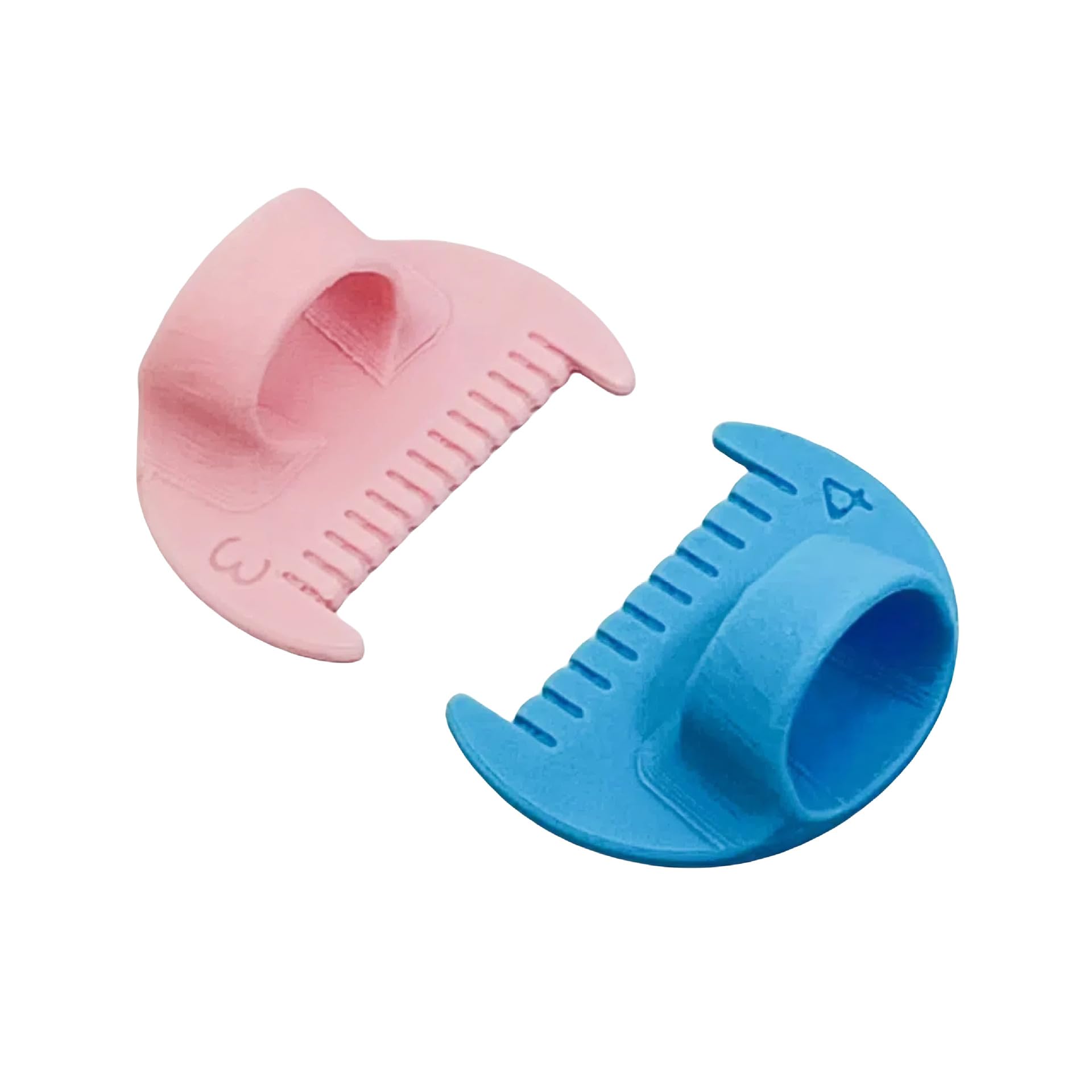 Blokada ściegu krawędziowego i miernik do szycia z odstępami 3 mm/4 mm dla początkujących, spójne szwy, narzędzia do szycia ręcznego do szycia w domu i rzemiosła (żółty + różowy, 3 mm)