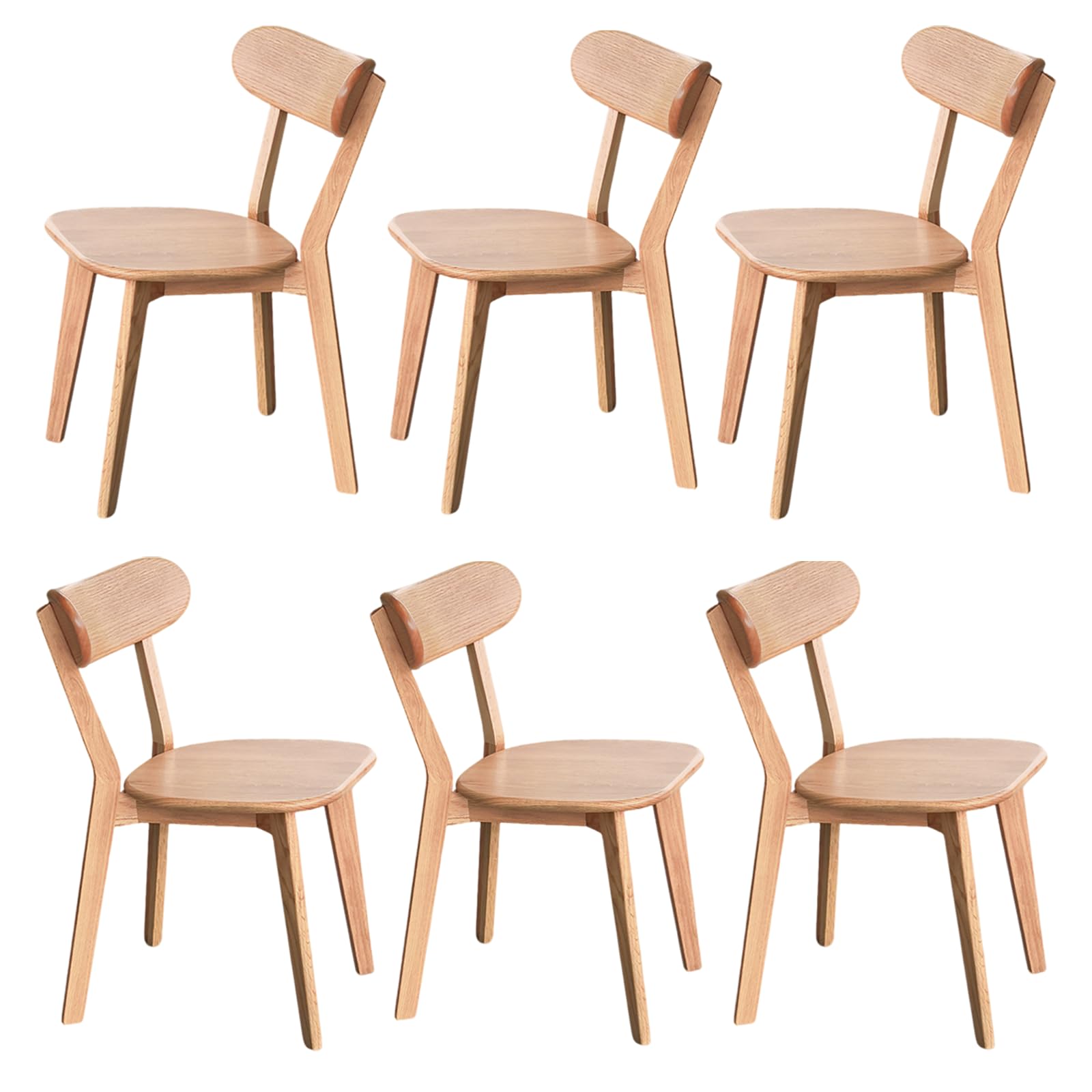 Kikiumi Solid Oak Dining Chairs