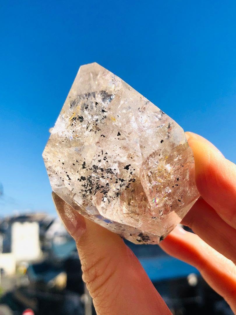 虹入り ハーキマーダイヤモンド 原石 ニューヨーク州 169.9 g 虹入り ハーキマーダイヤモンド 原石 ニューヨーク州 169.9 g