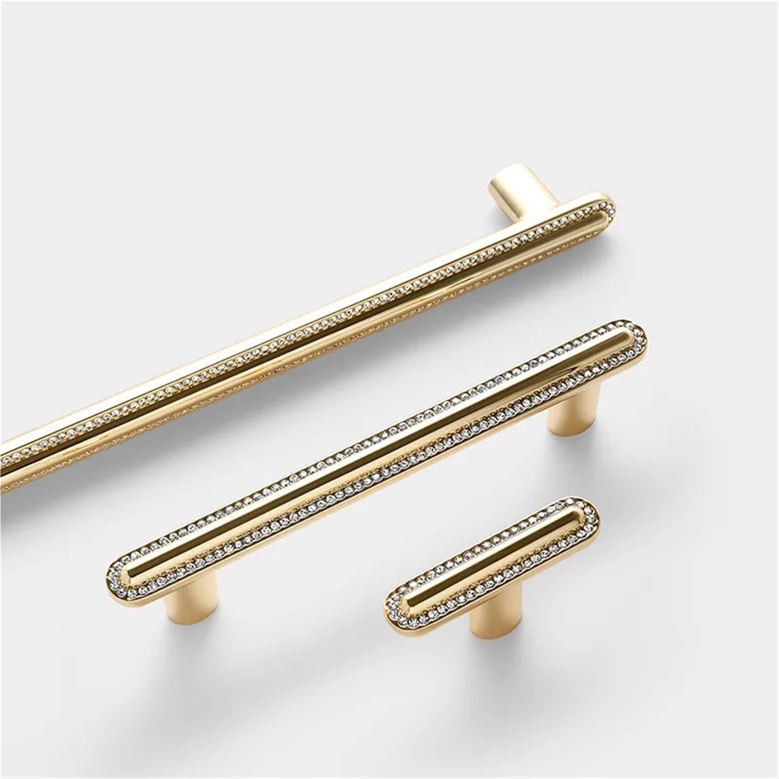 4 maniglie for ante di mobili, in cristallo, in lega zinco for armadietti da cucina, pomelli for cassetti Per Mobili(Silver,96mm)