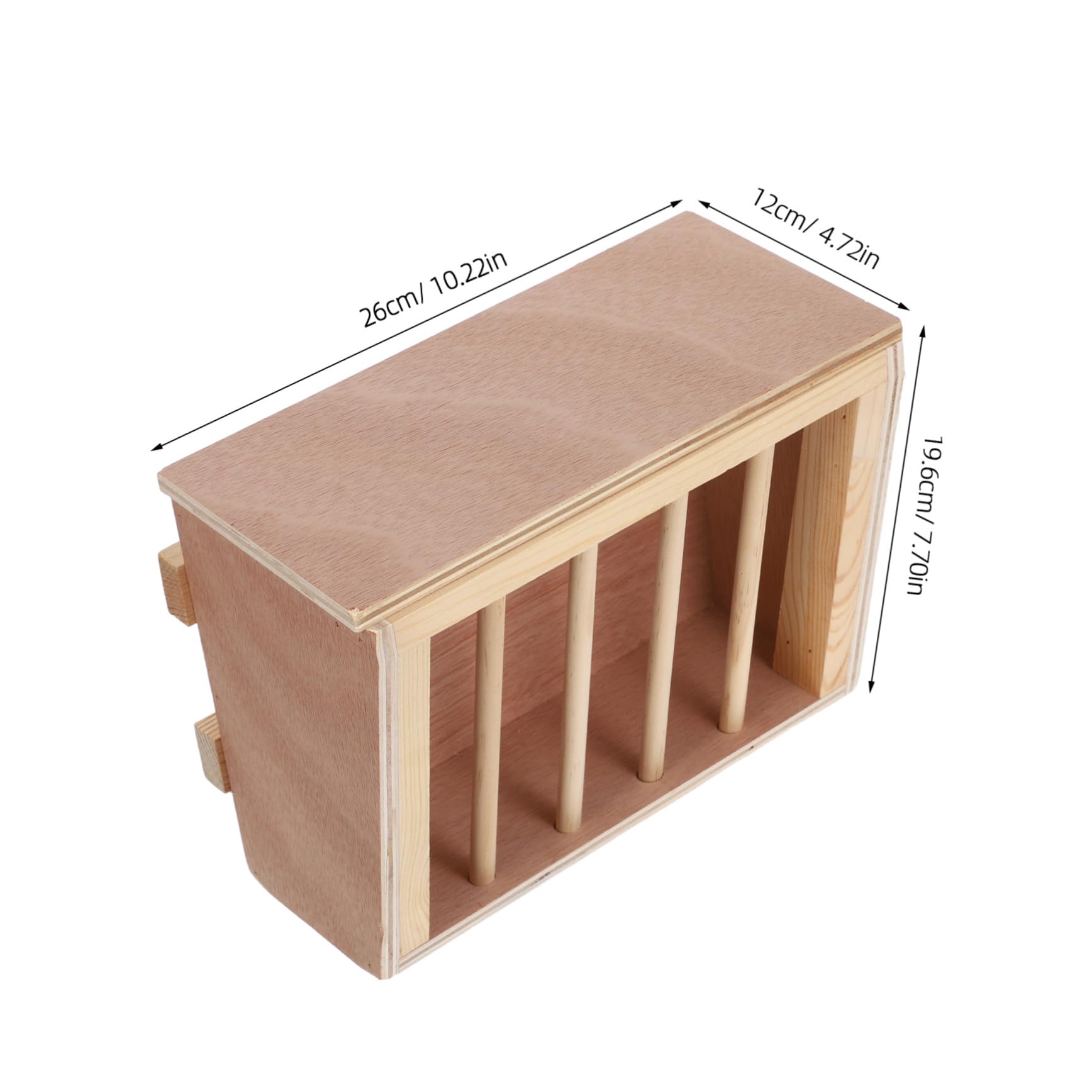 Didiseaon Râtelier à Foin pour Lapins et Cobayes Distributeur de Foin Mural Bois pour Cages de Petits Animaux