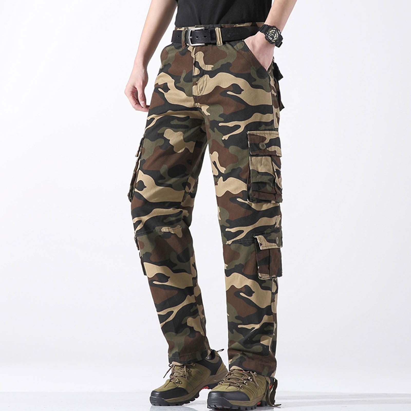 SRZYMJ Cargo Hosen Herren 36 30 warme Jogginghose atmungsaktive Freizeithose aus eisseide Outdoorhose Trainingshose Sporthose 100% Softshellhose Thermo Laufhose Winter kurzgrößen trekkinghosen